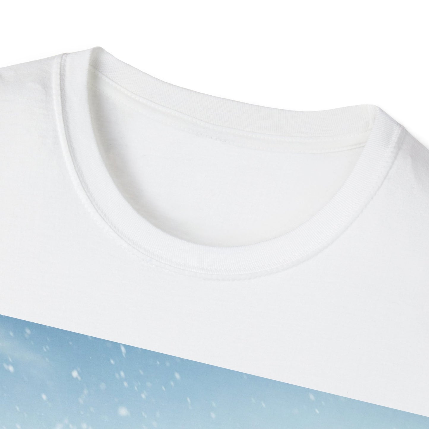 UK - Skiing Zombie Unisex Softstyle T-Shirt - Perfect for Winter Fun & Halloween Enthusiasts