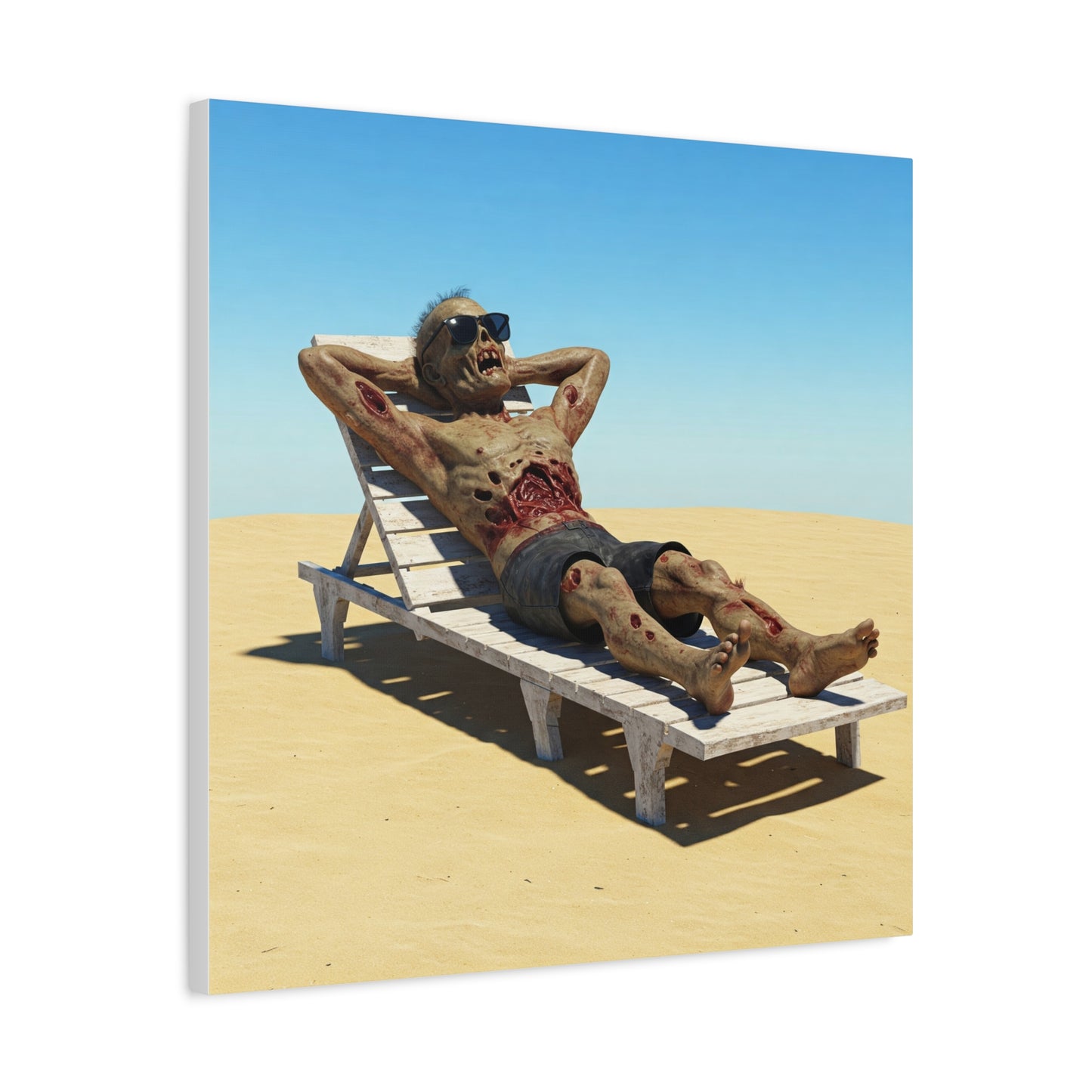 Zombie Beach Bум canvas art - Perfect for Halloween decor and unique gifts