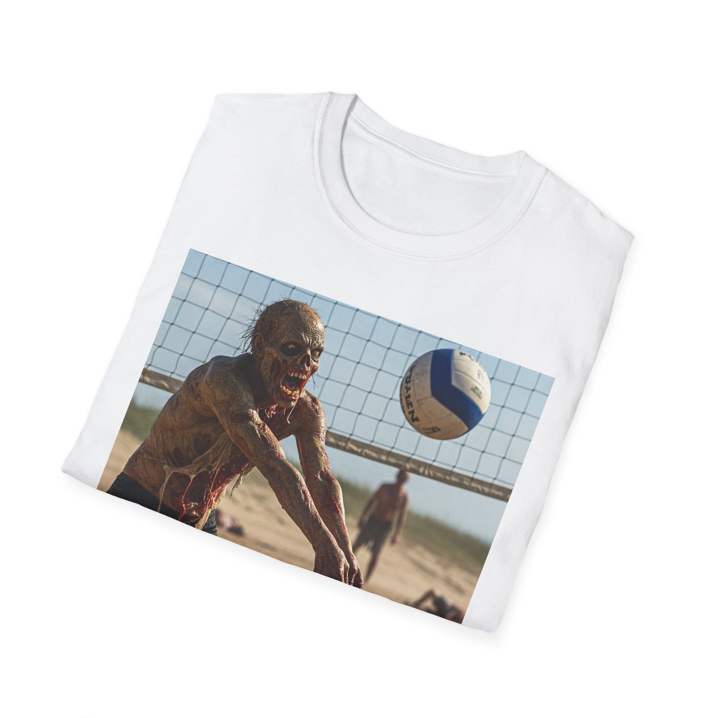 Beach Volleyball Unisex Softstyle T-Shirt - Perfect for Summer Fun and Sports Lovers