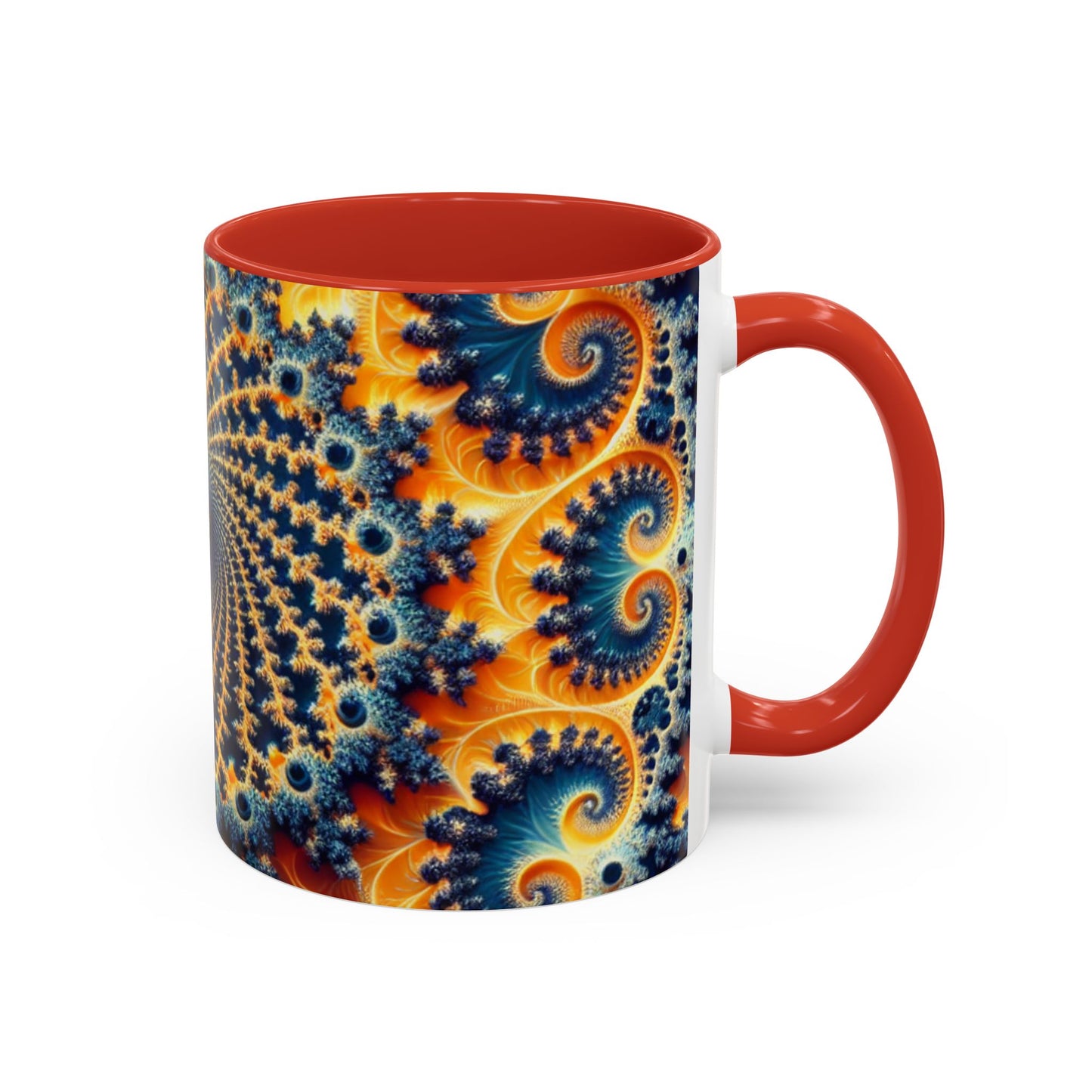 Vibrant Abstract Accent Coffee Mug - Unique 11 & 15oz Design for Art Lovers