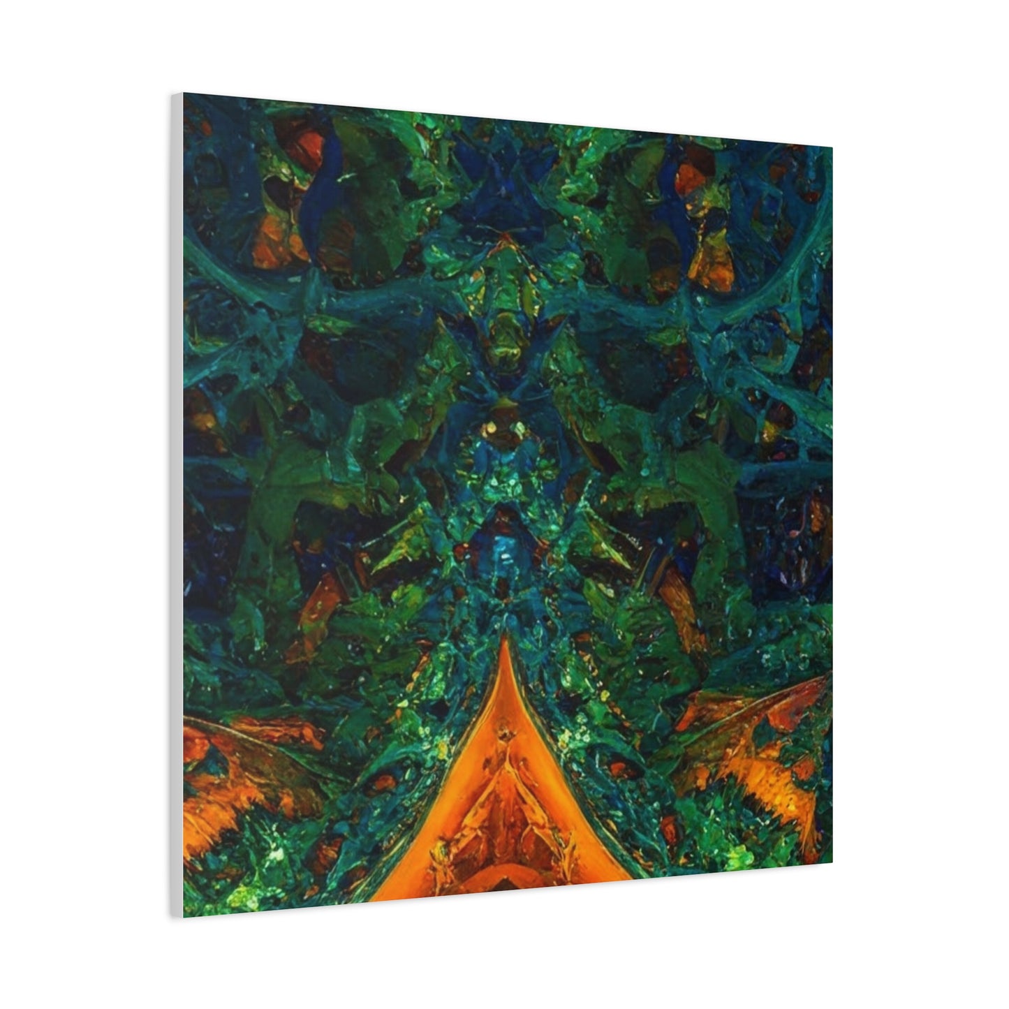 Vibrant Abstract Fractal Art Canvas Print
