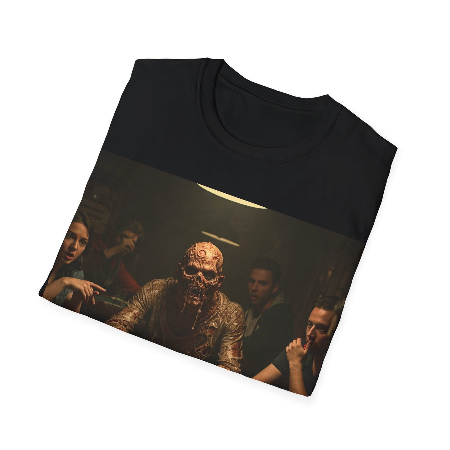 UK - Poker Night Apocalyptic Portrait Tee, bold, decaying zombie graphic