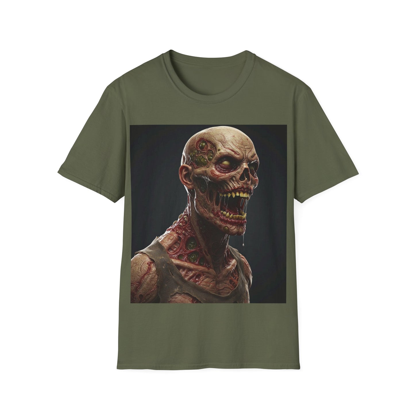 UK - Zombie Graphic Unisex Softstyle T-Shirt | Horror Movie Fan Apparel