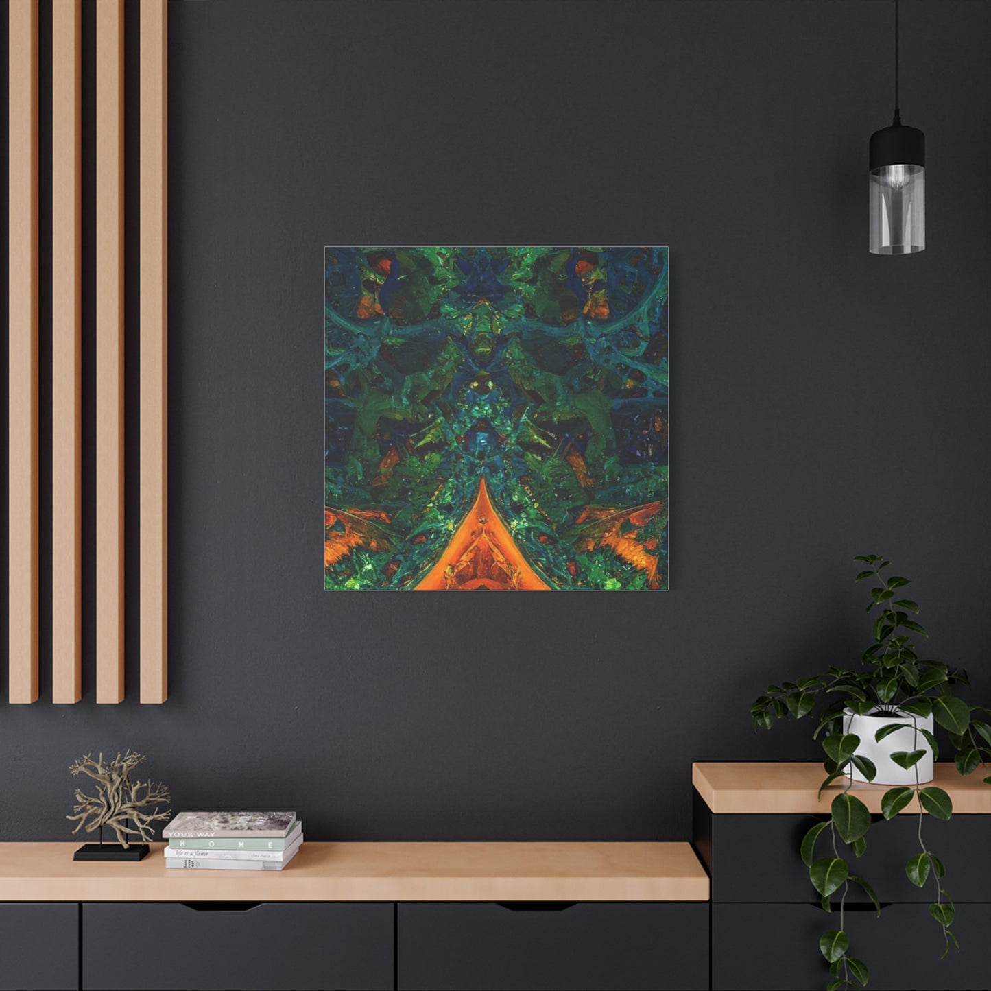 Vibrant Abstract Fractal Art Canvas Print