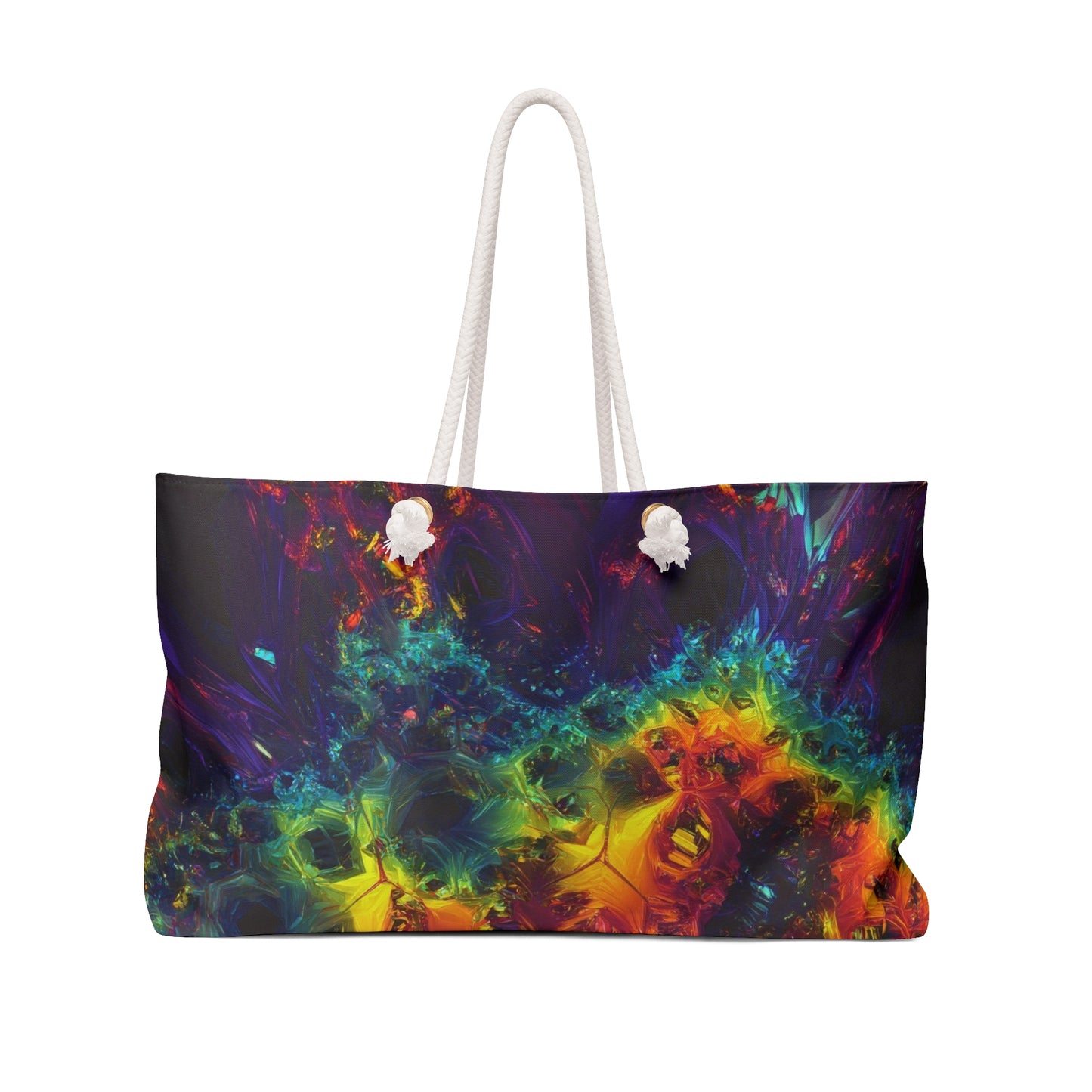 Vibrant Abstract Weekender Bag - Colorful Travel Tote for Adventurers