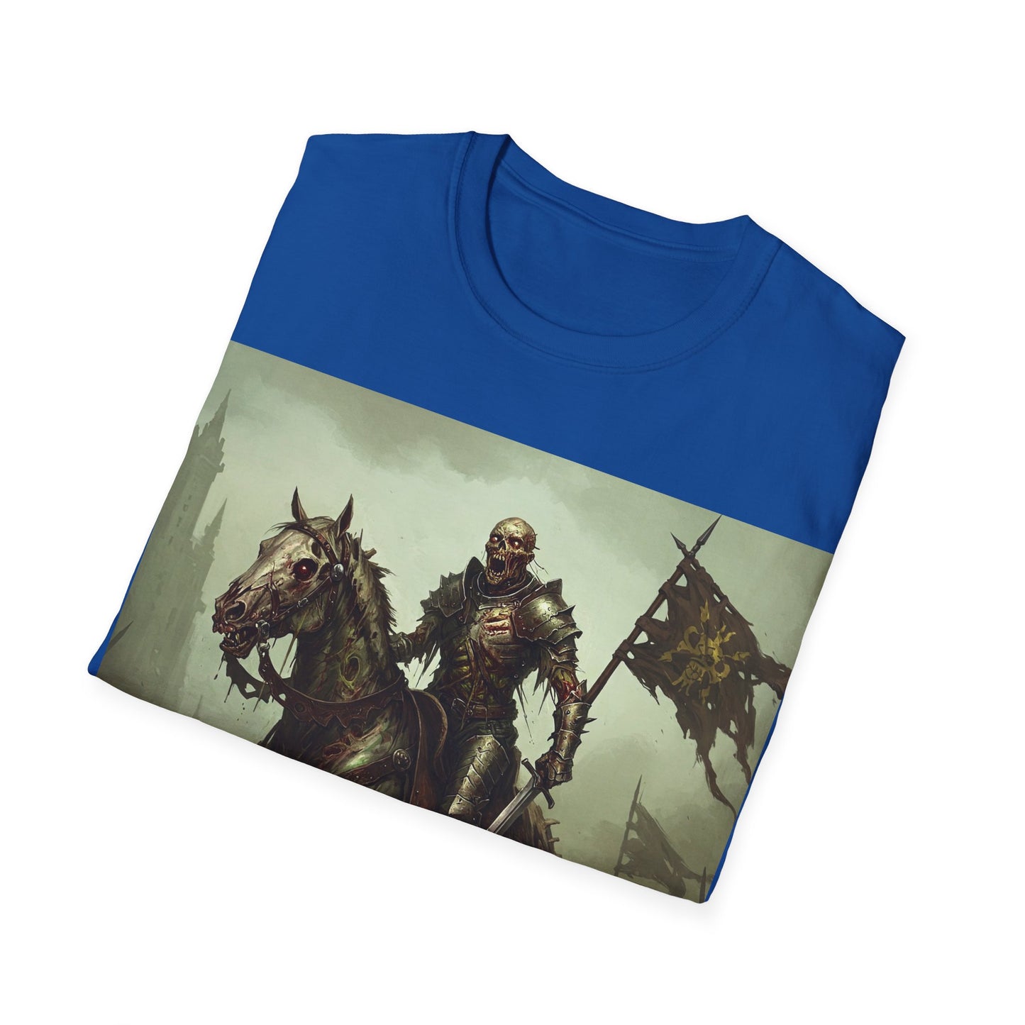 UK - Epic Knight Riding T-Shirt - Unisex Fantasy Graphic Tee