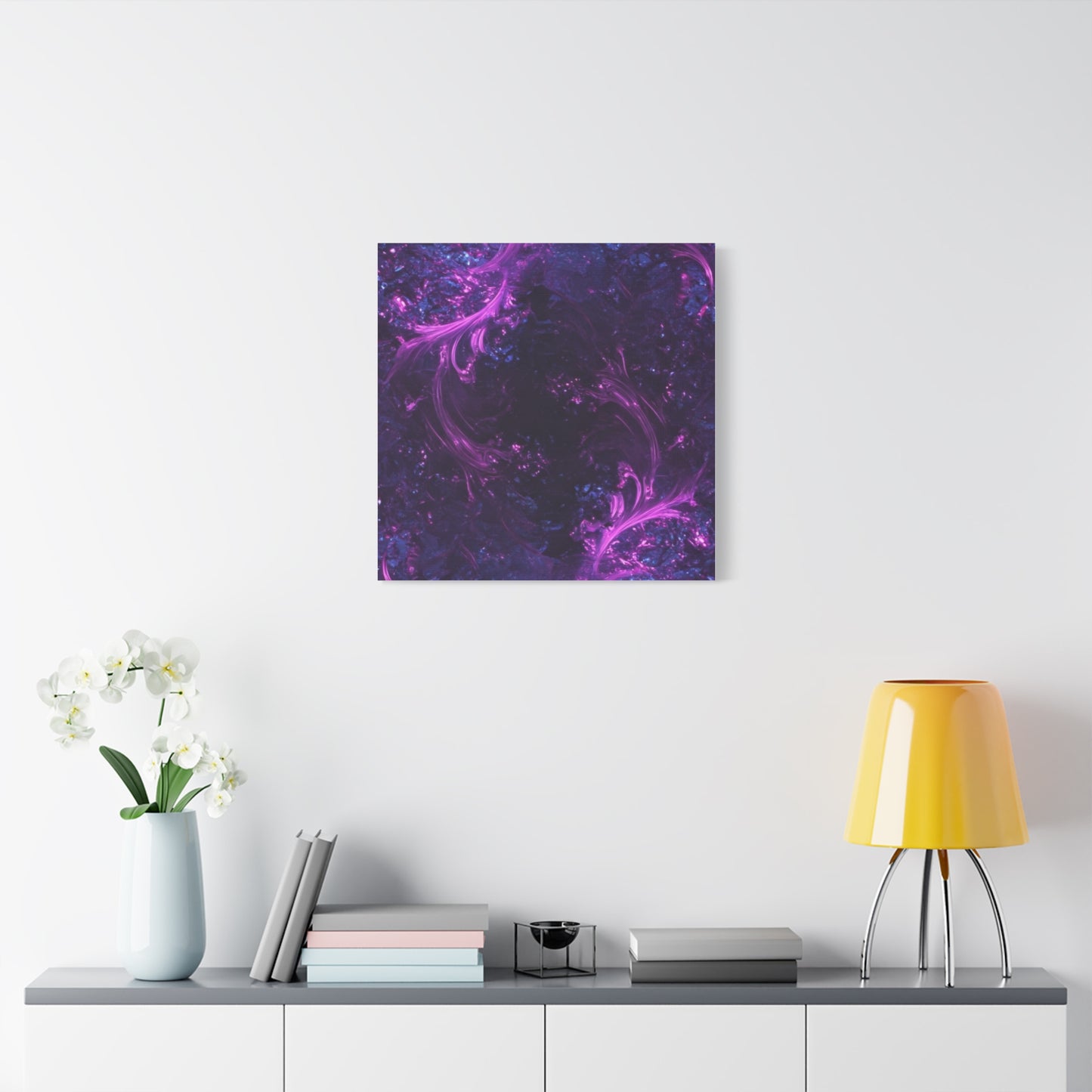 Abstract Purple Fractal Canvas Print - Artistic Wall Décor