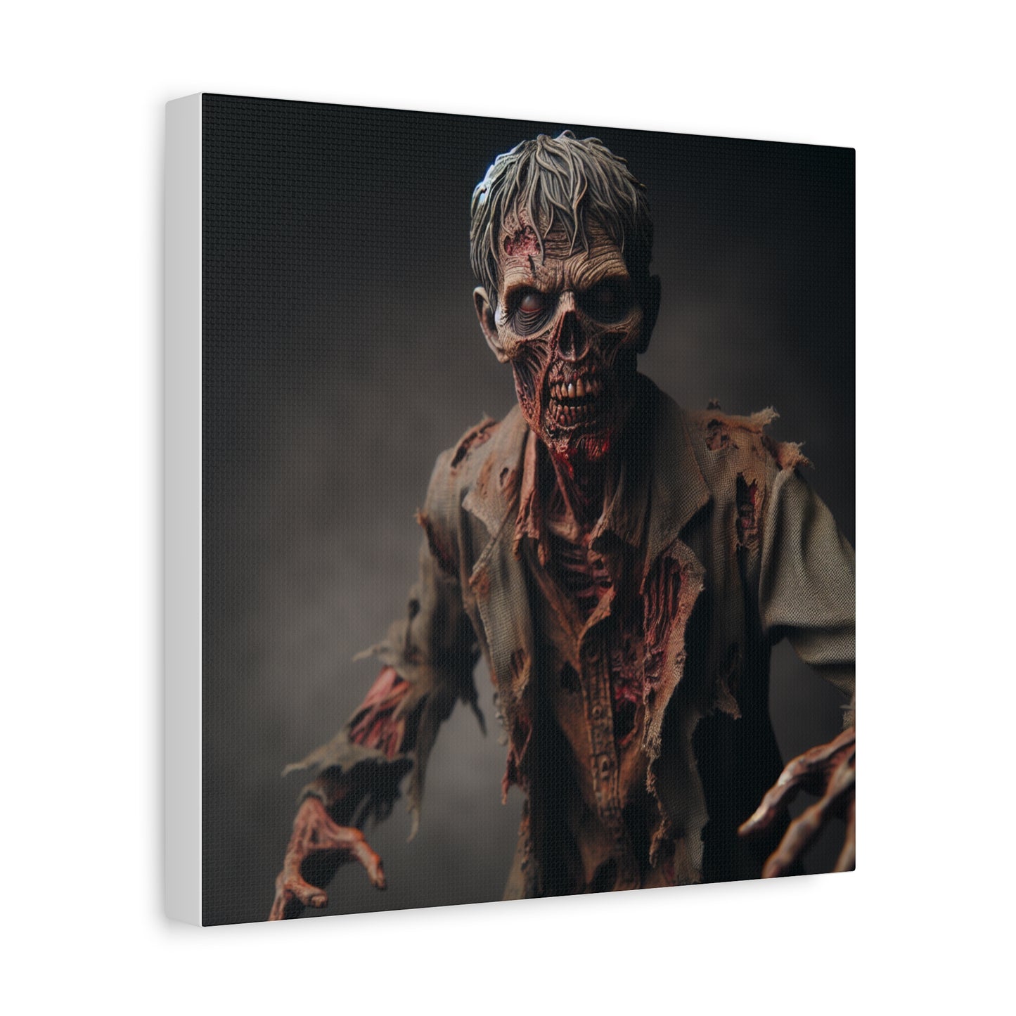 Zombie Art Canvas - Horror Wall Decor for Halloween
