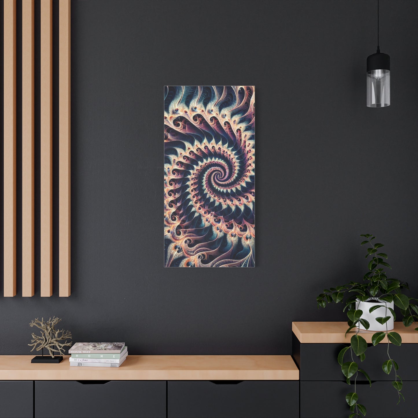 Abstract Spiral Art Canvas Print - Modern Home Decor for Art Lovers