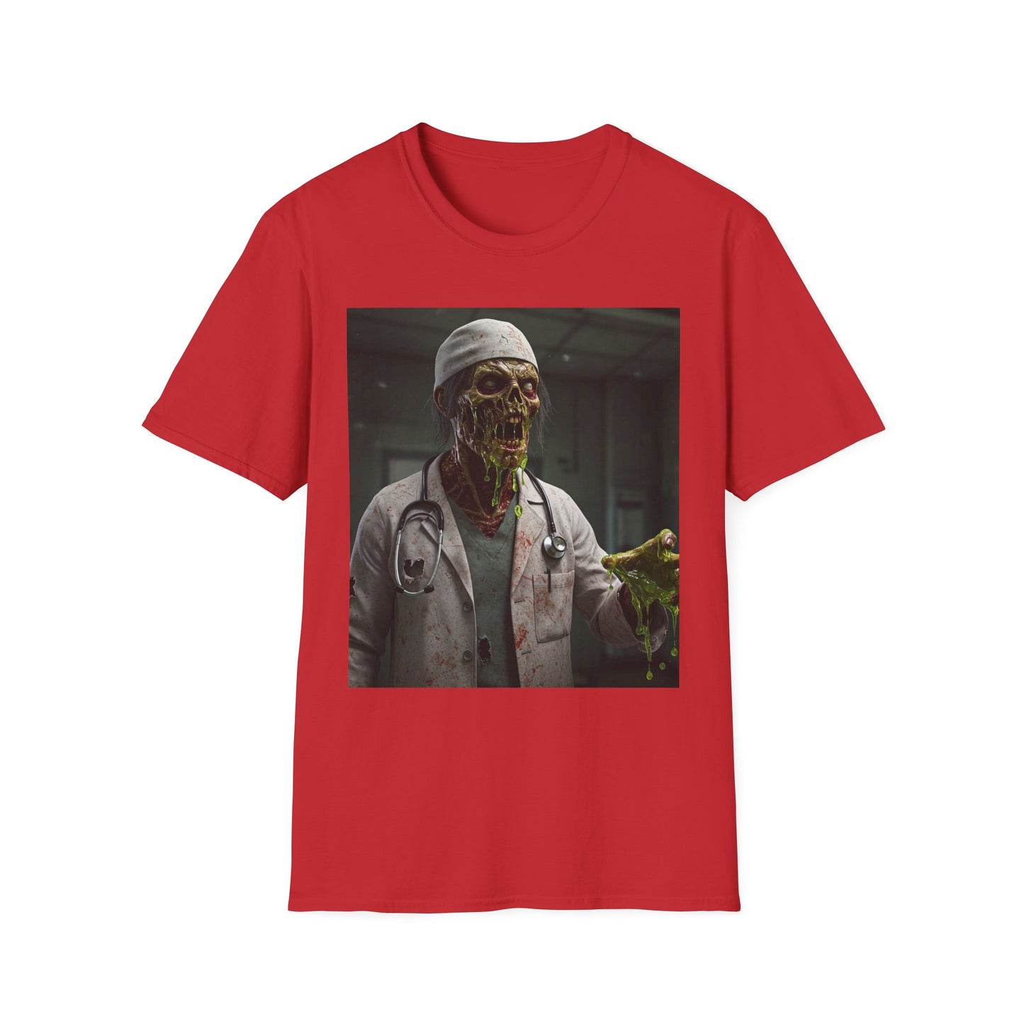 Zombie Doctor Graphic T-Shirt | Unisex Horror Tee for Halloween