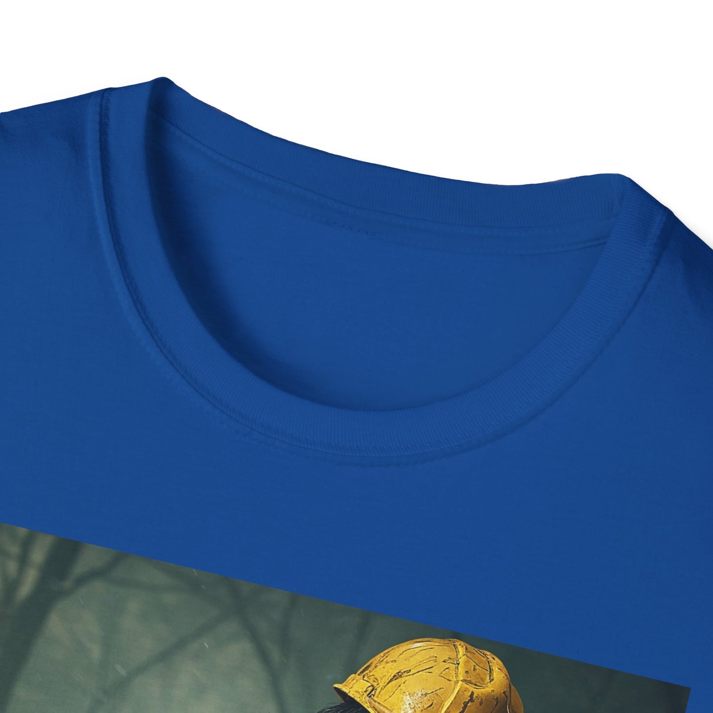 Zombie Construction Worker Unisex Softstyle T-Shirt | Spooky Halloween Apparel