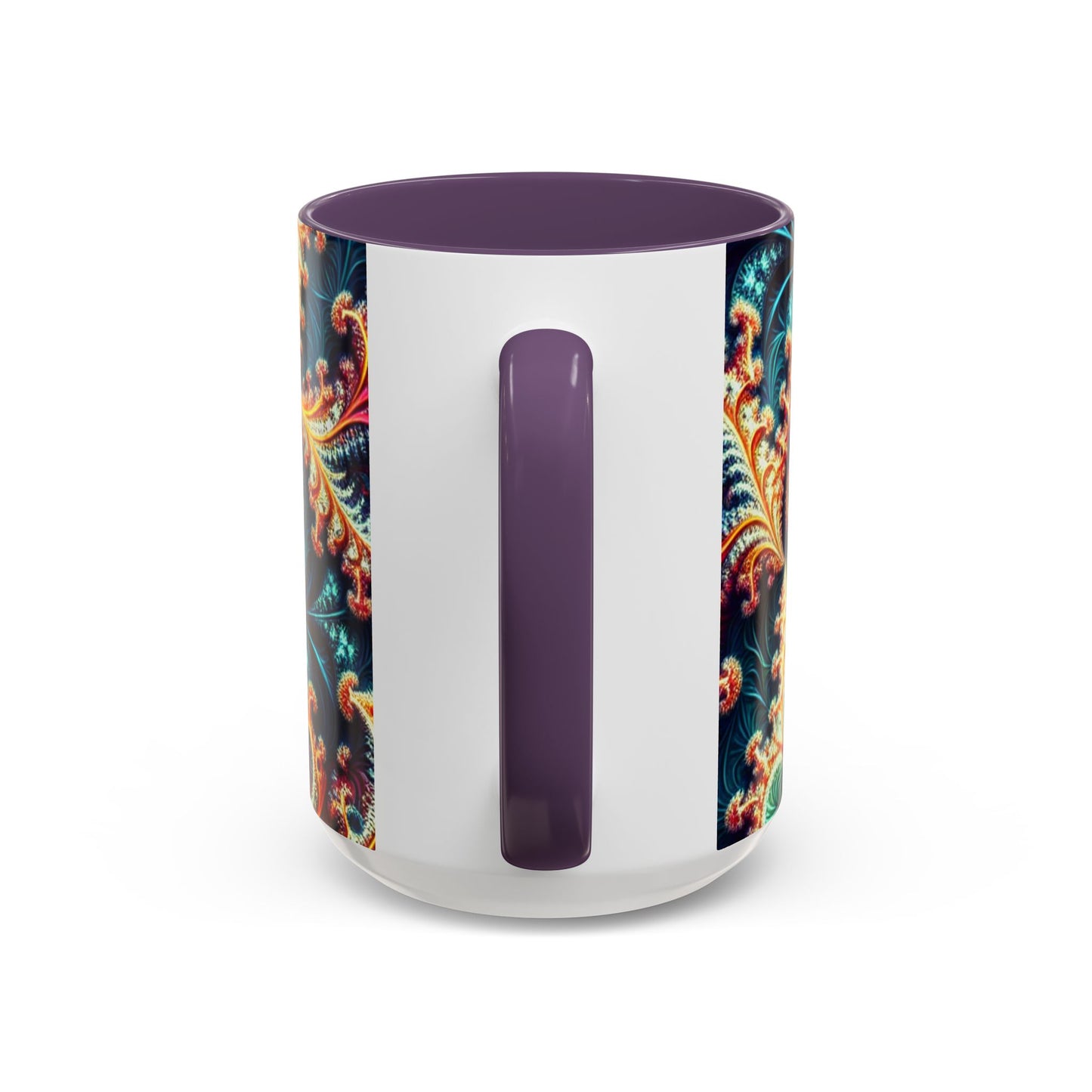 Vibrant Swirl Accent Coffee Mug - 11oz & 15oz