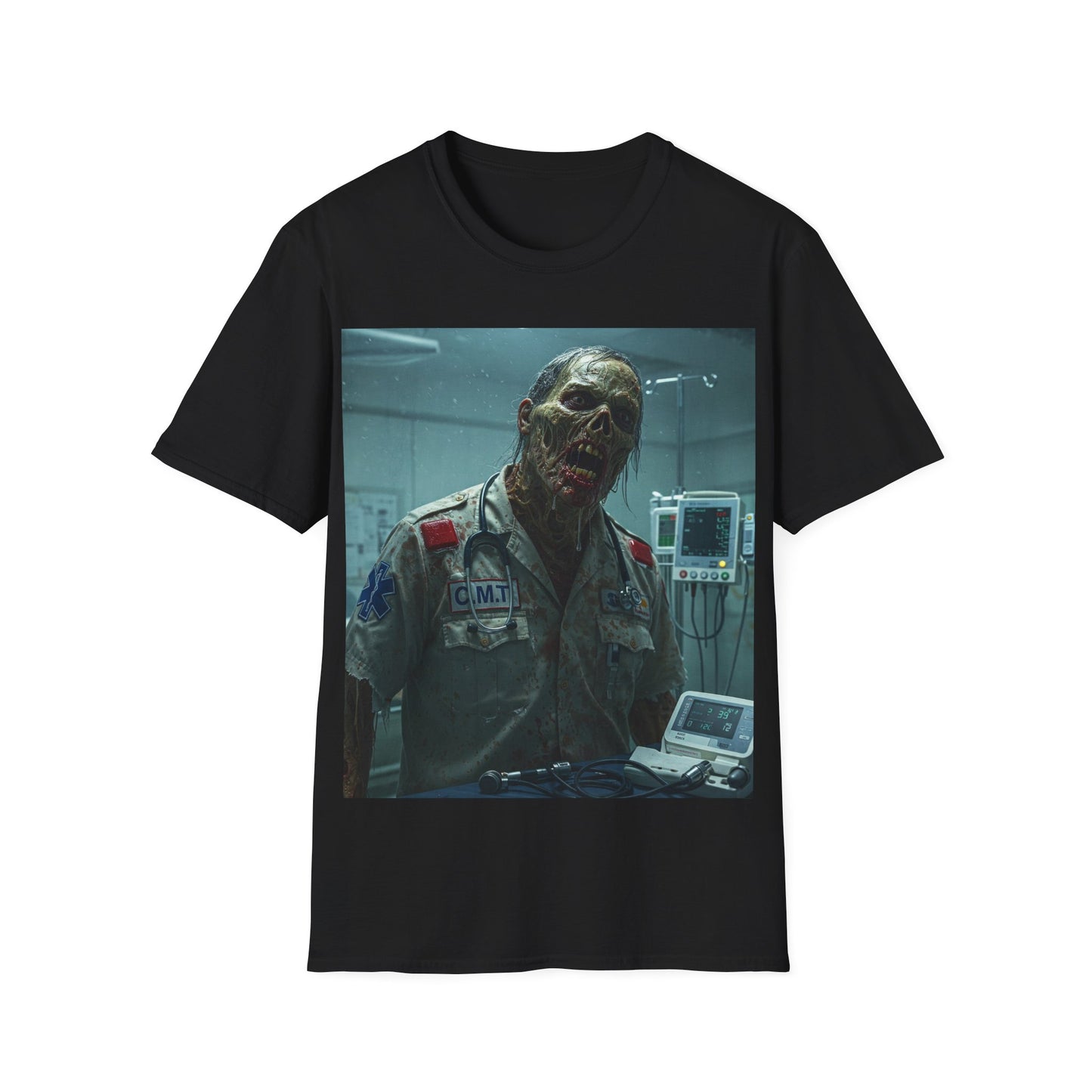 UK - Unisex Horror Graphic T-Shirt - Creepy Zombie Design
