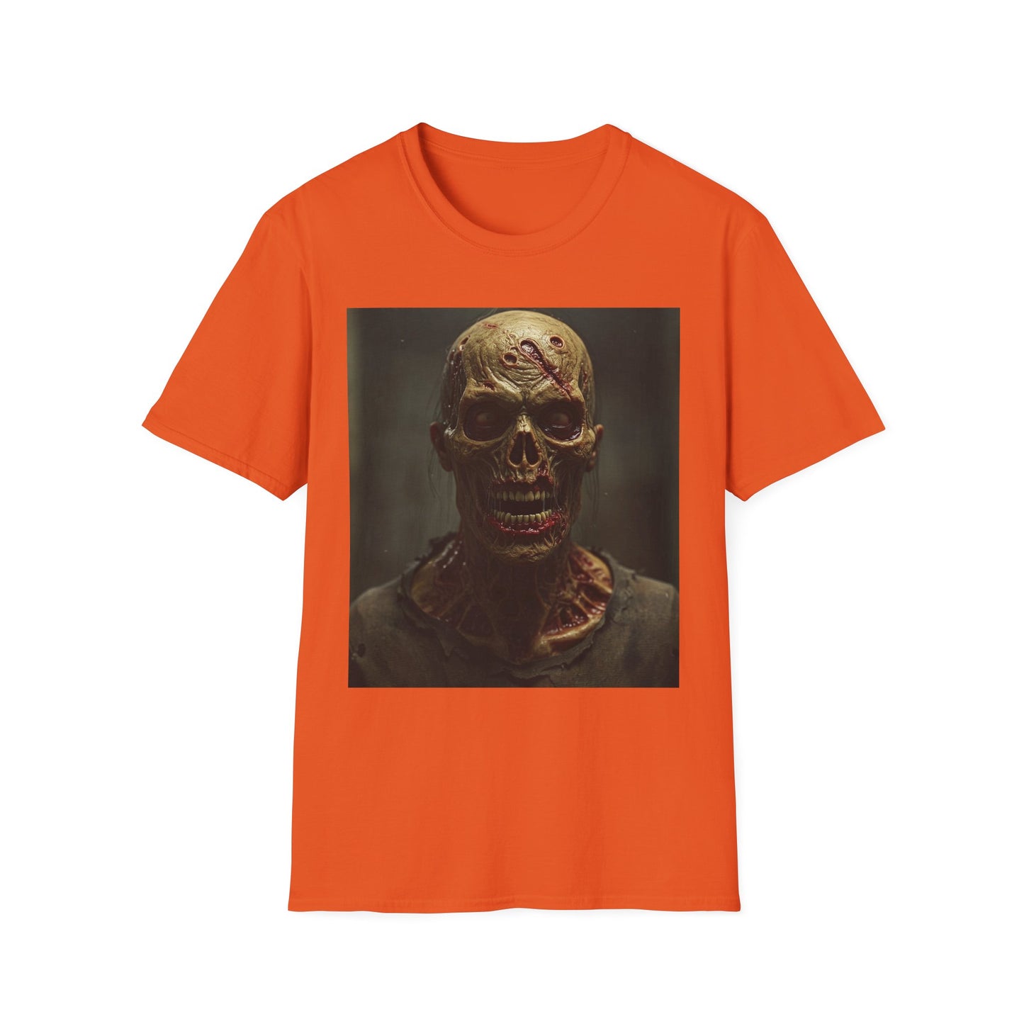 Unisex Softstyle T-Shirt - Creepy Skull Design - Perfect for Halloween or Casual Wear