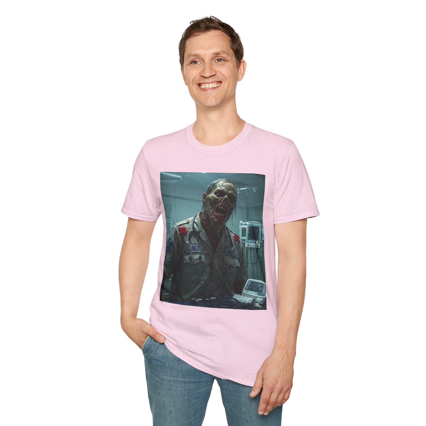 Unisex Horror Graphic T-Shirt - Creepy Zombie Design