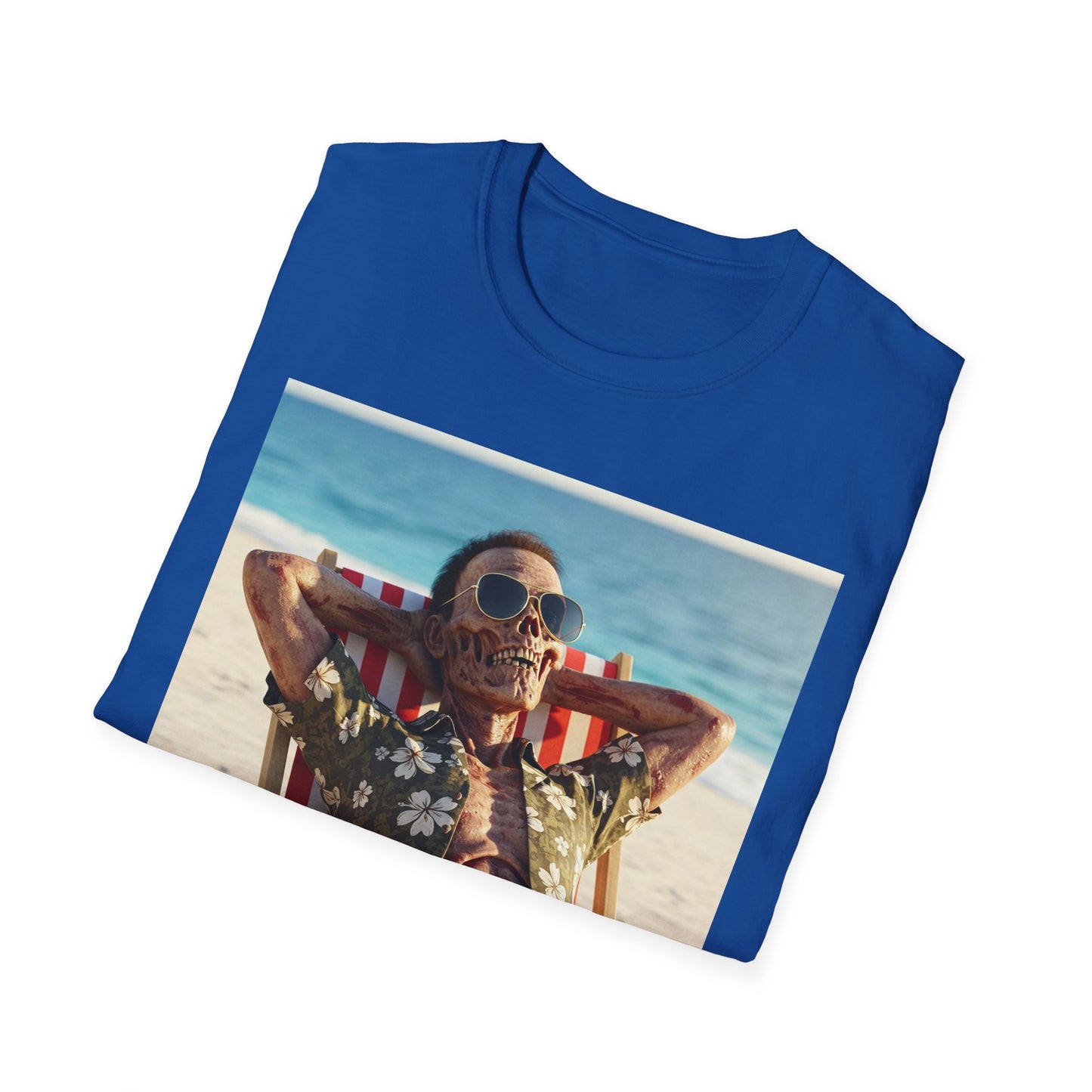 Chill Vibes Unisex Softstyle T-Shirt - Beach Relaxation Design