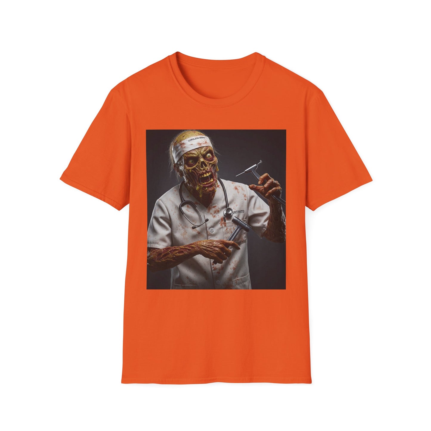 Zombie Doctor Unisex Softstyle T-Shirt - Perfect for Halloween & Horror Fans