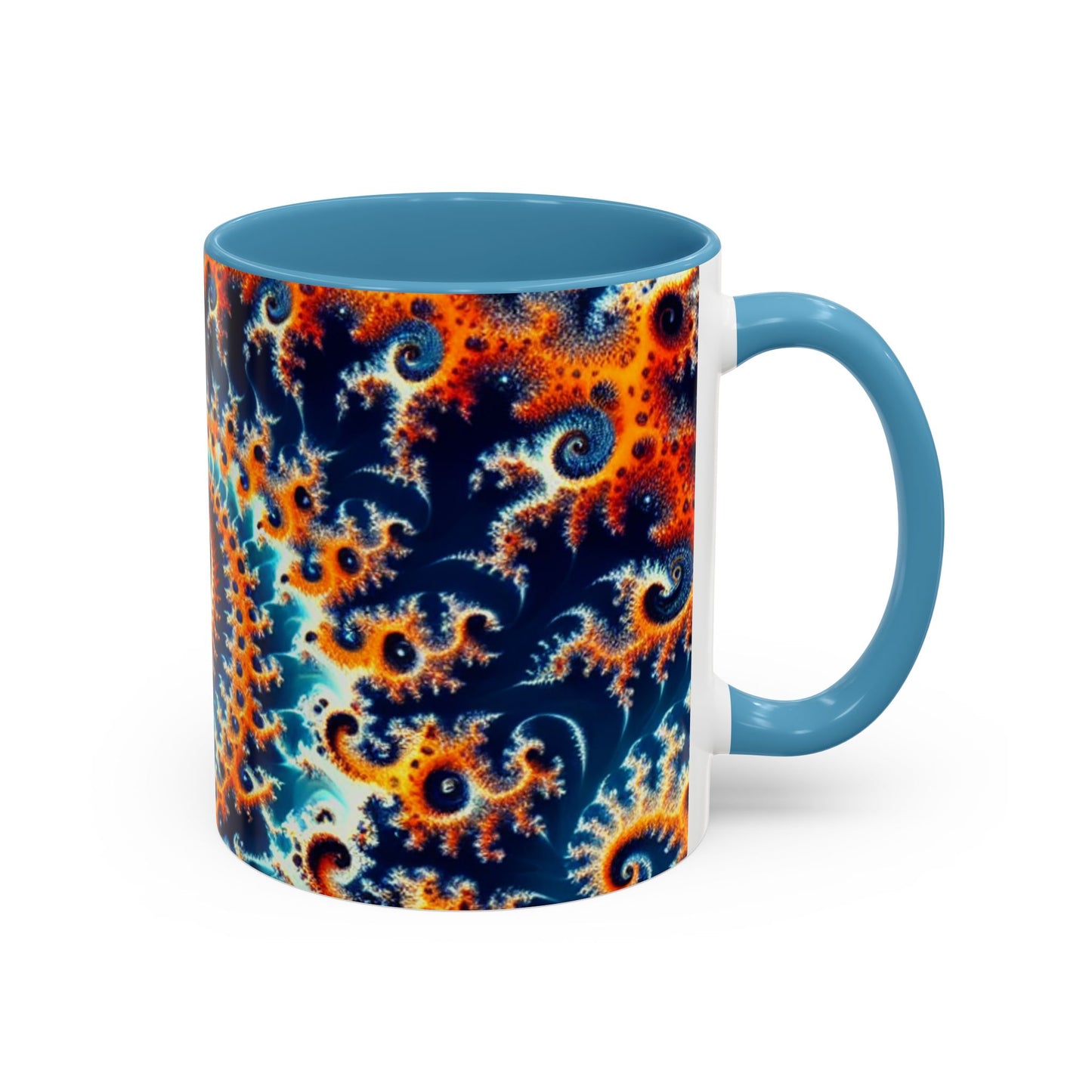 Vibrant Spiral Design Coffee Mug - 11/15oz Ceramic Accent Cup for Art Lovers