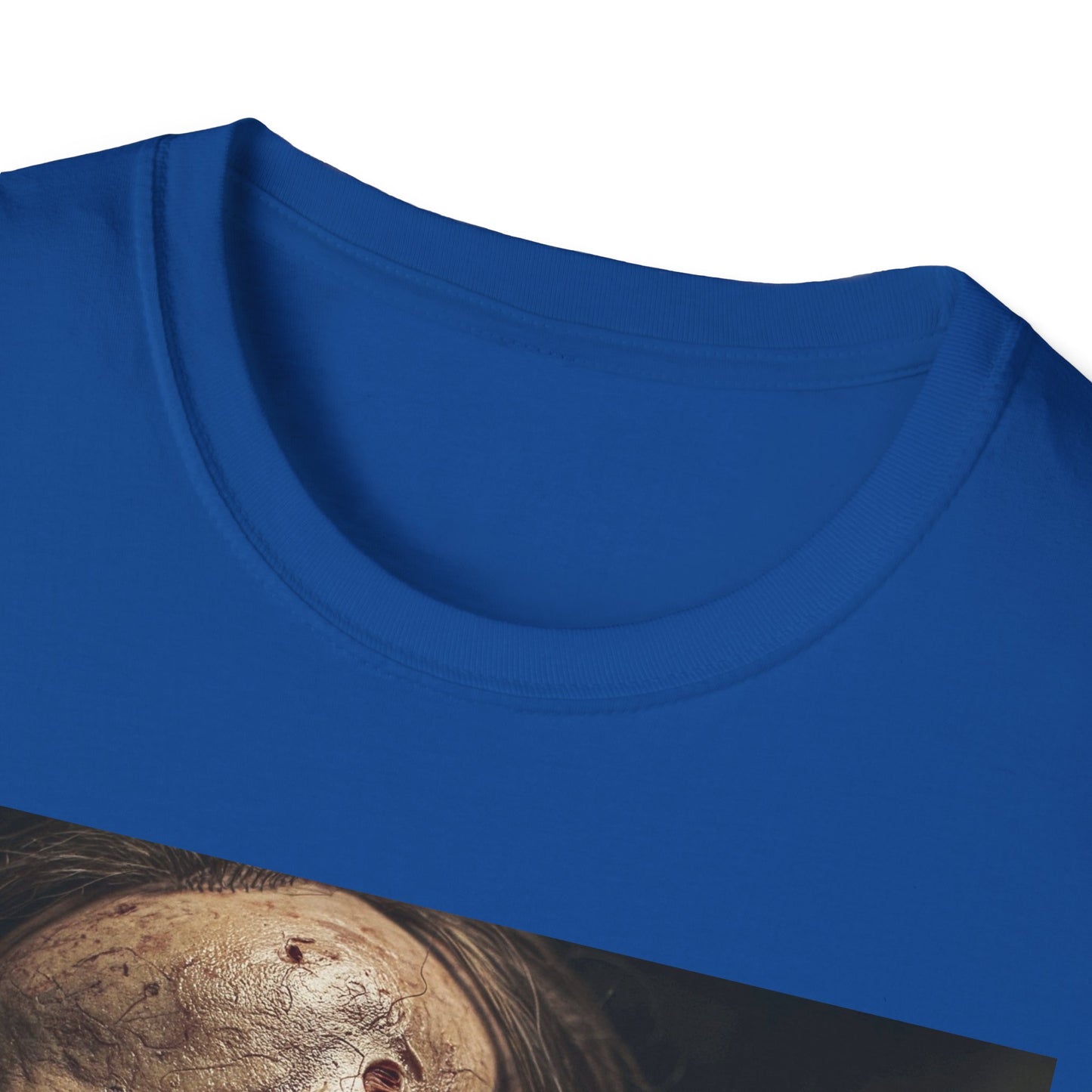 Apocalyptic Portrait Tee, bold, decaying zombie graphic