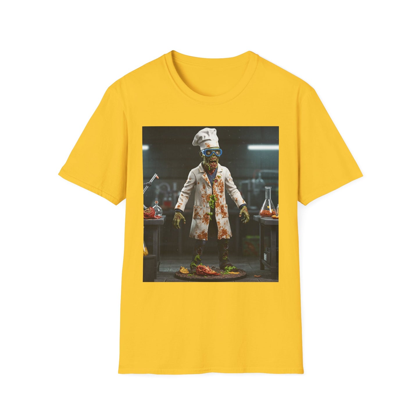 Zombie Chef Unisex Softstyle T-Shirt - Fun Halloween Casualwear
