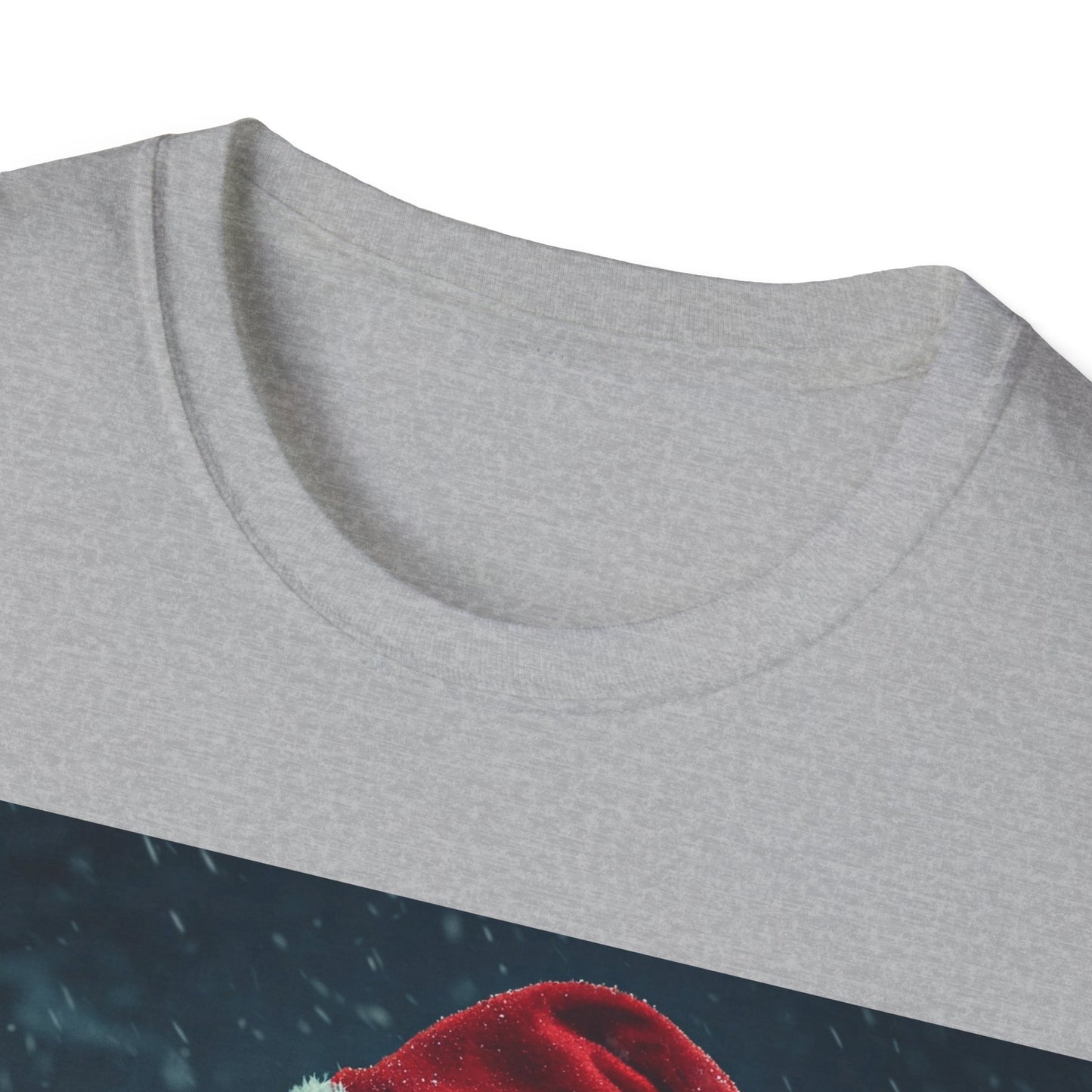 UK - Festive Zombie Santa Apocalyptic Portrait Tee, bold, decaying zombie graphic
