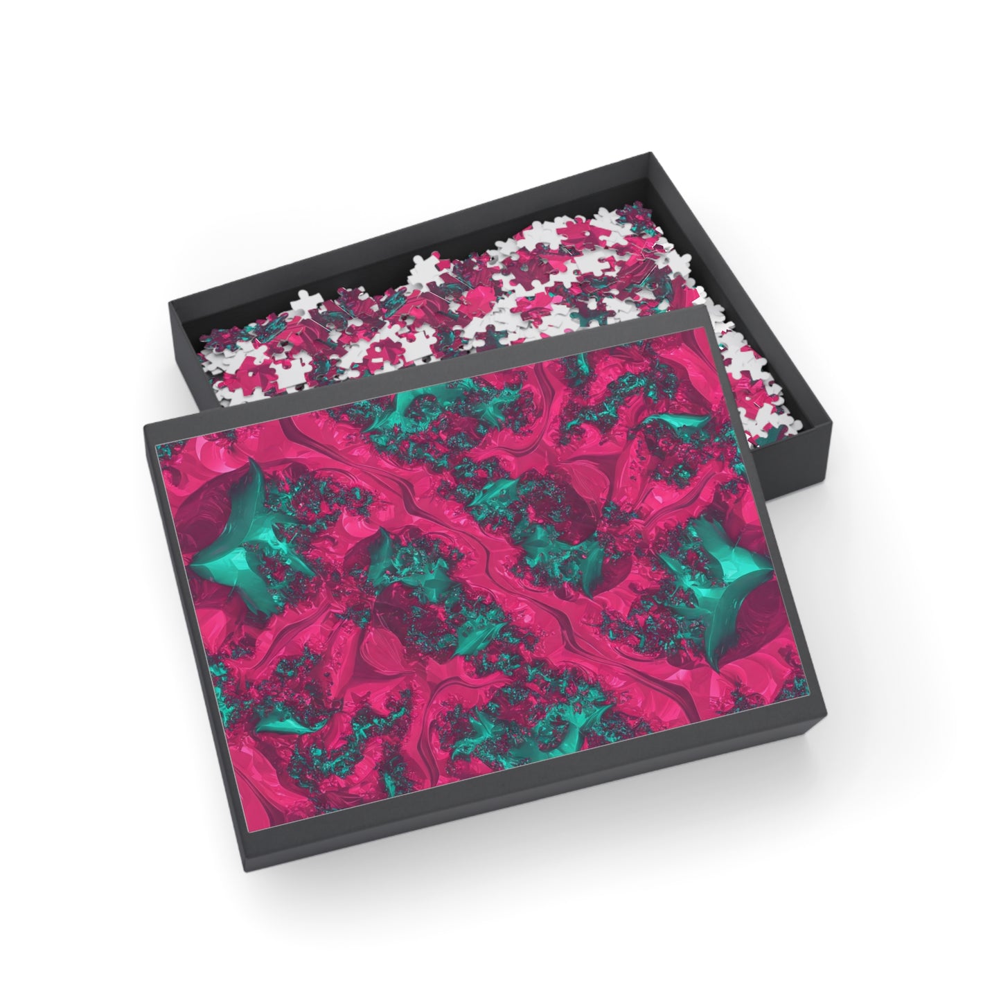 Abstract Fractal Puzzle – 96, 252, 500, 1000 Pieces – Vibrant Artistic Design for Relaxation and Fun