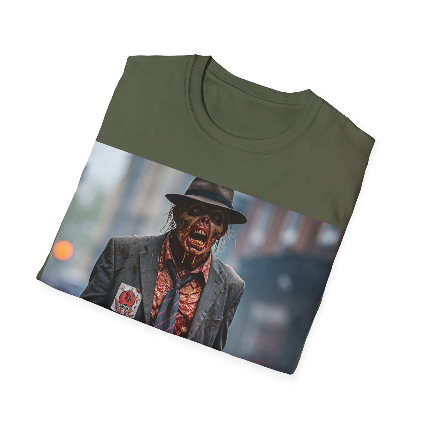 UK - Stylish Horror-Themed Unisex Softstyle T-Shirt