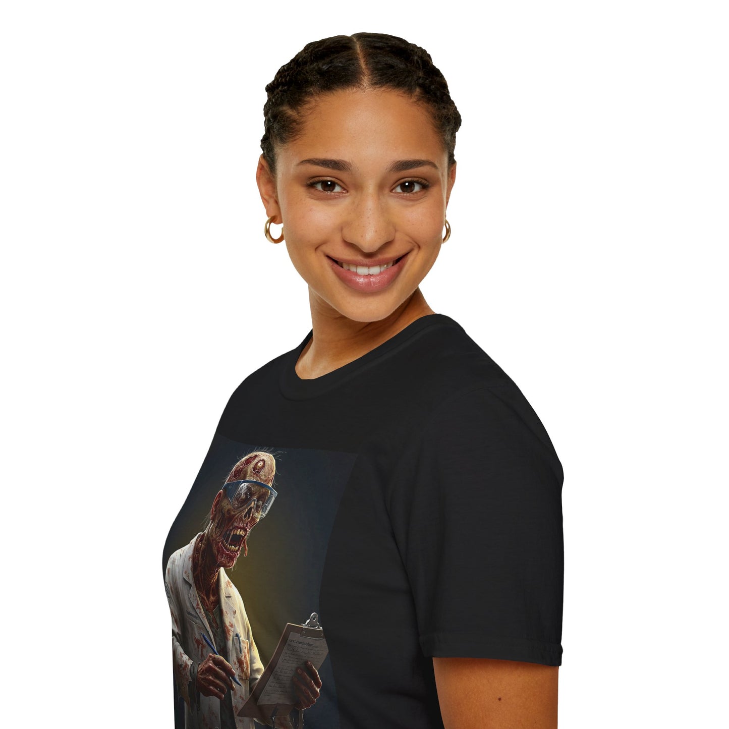 Zombie Doctor Graphic T-Shirt for Horror Fans