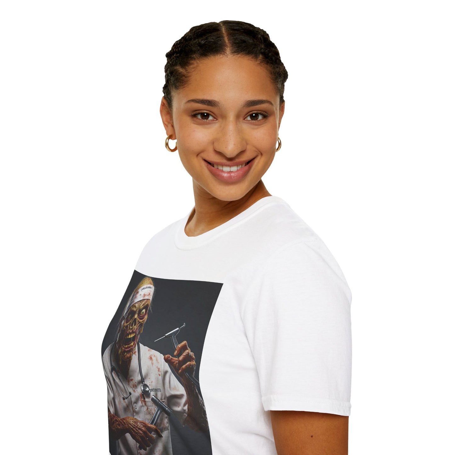 Zombie Doctor Unisex Softstyle T-Shirt - Perfect for Halloween & Horror Fans
