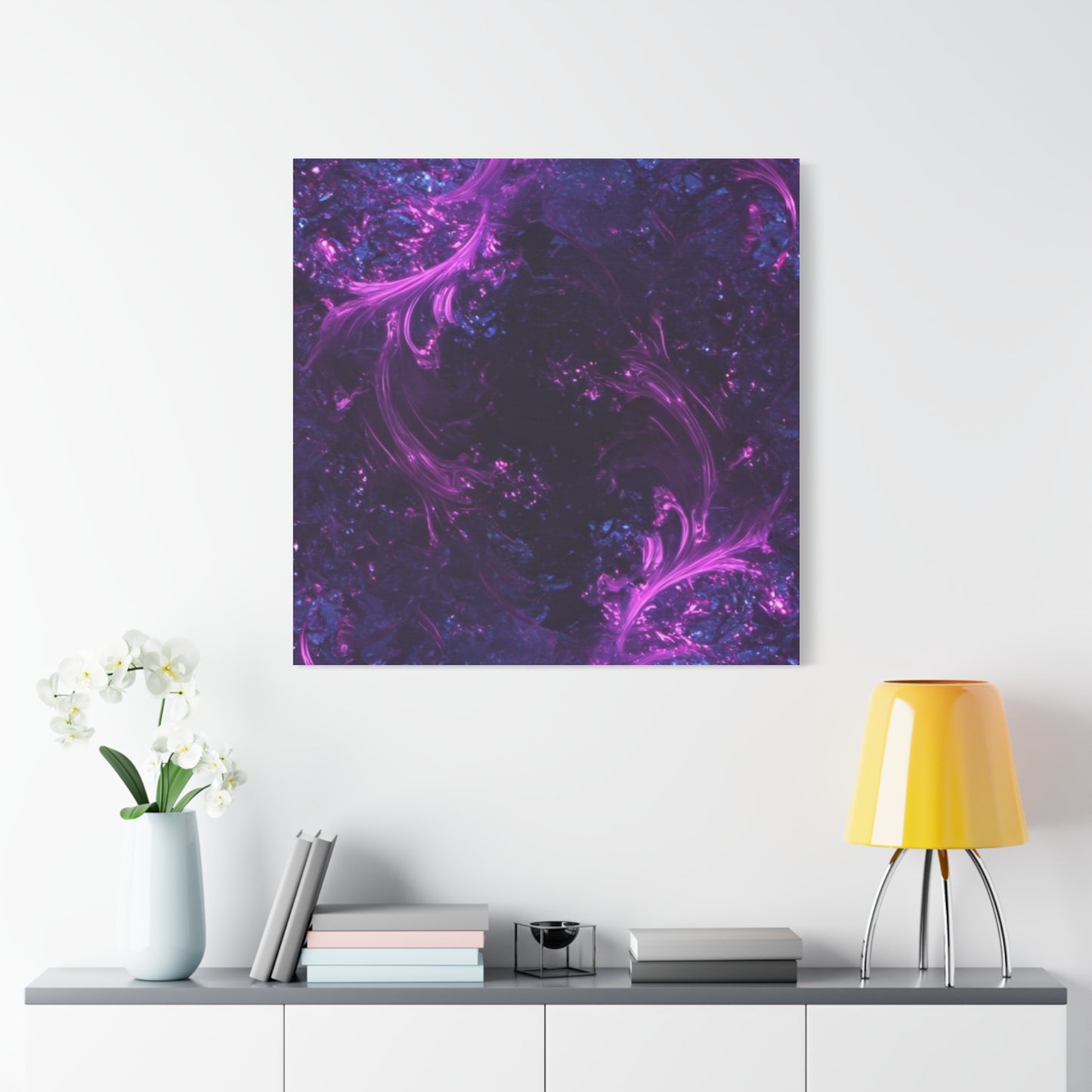 Abstract Purple Fractal Canvas Print - Artistic Wall Décor