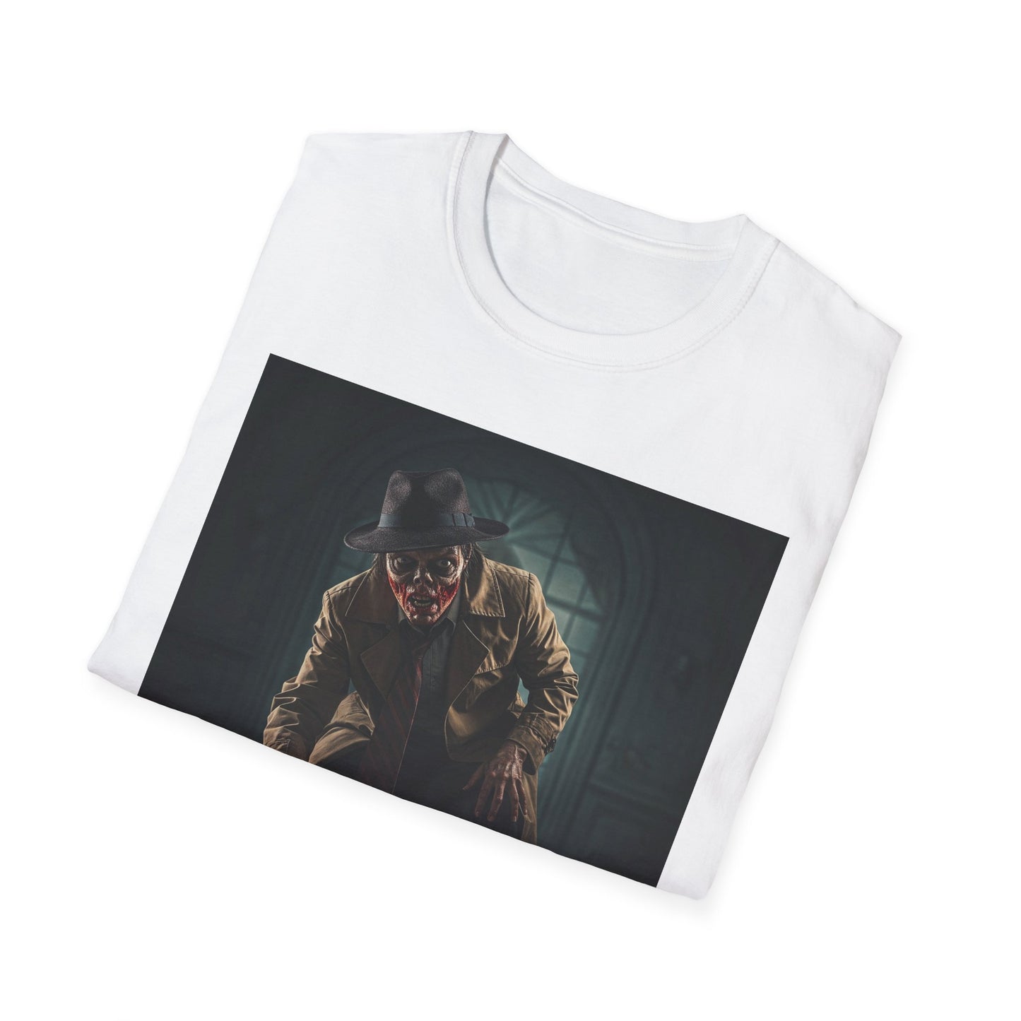Unisex Horror-Themed Softstyle T-Shirt - Perfect for Halloween and Horror Fans