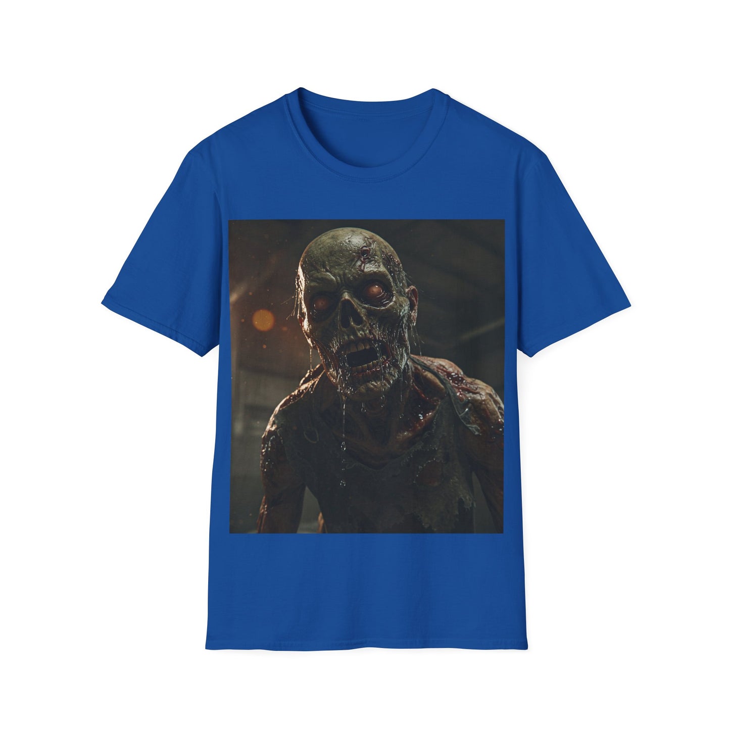 UK - Unisex Zombie Graphic Softstyle T-Shirt | Perfect for Halloween & Horror Fans