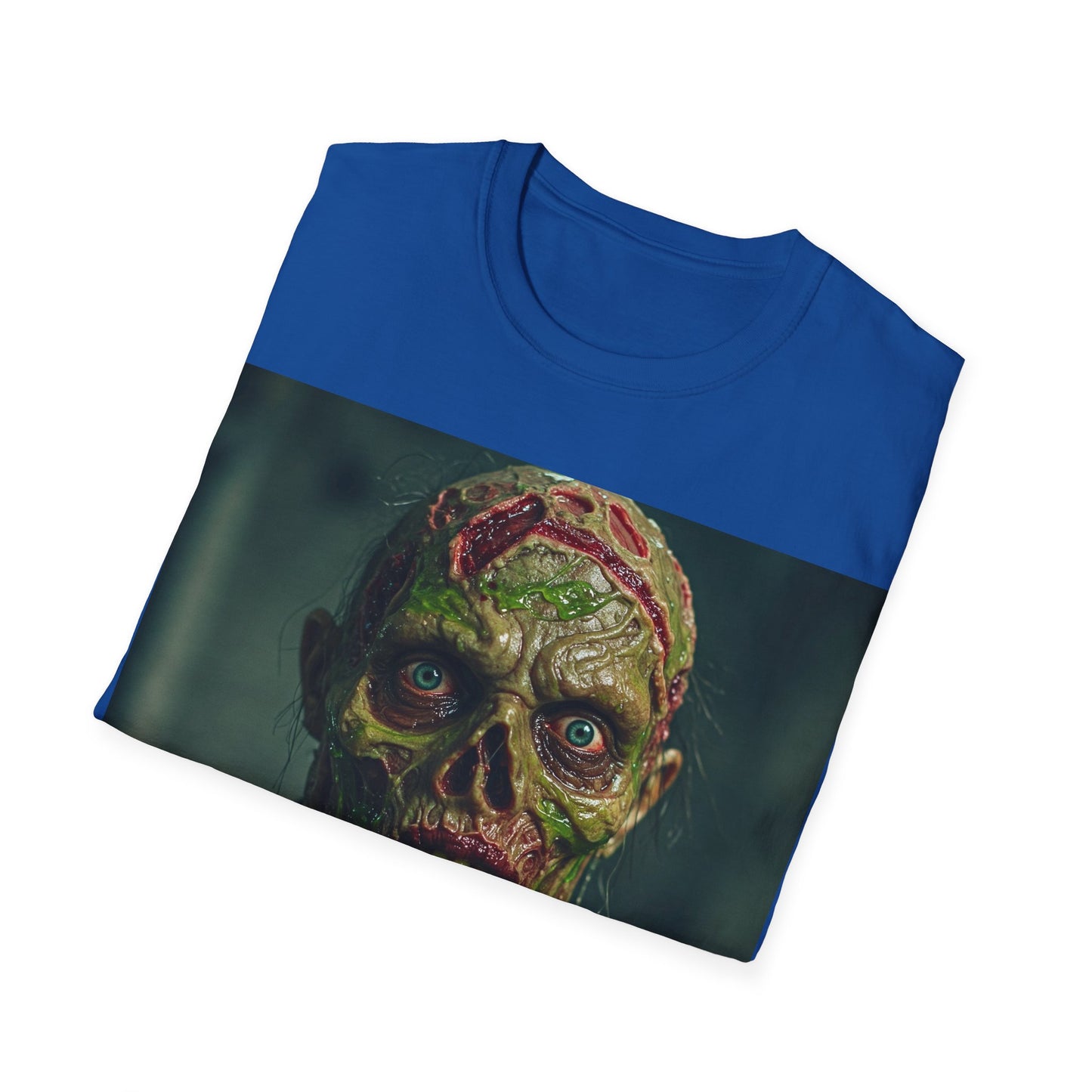 UK - Zombie Horror Apocalyptic Portrait Tee, bold, decaying zombie graphic