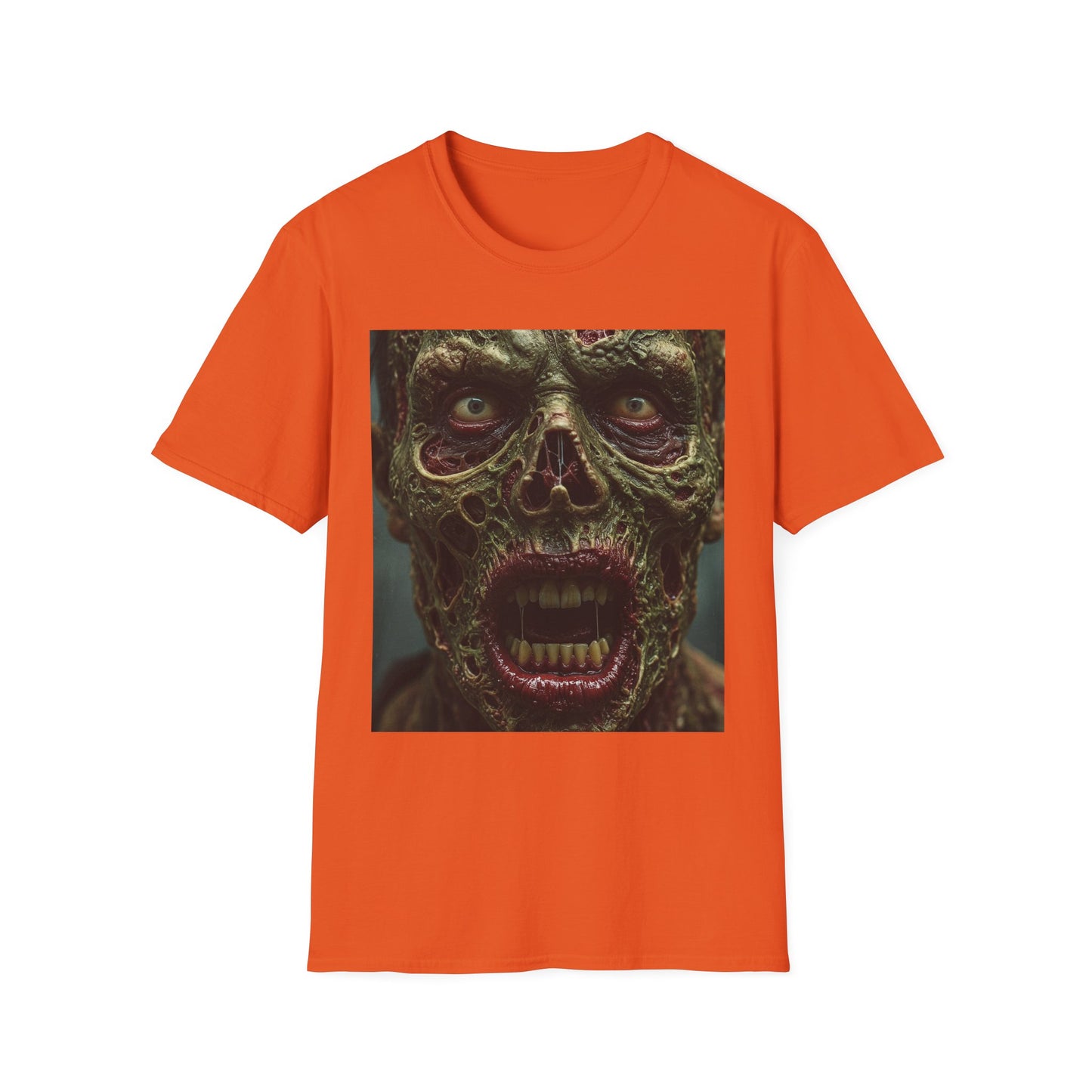 Apocalyptic Portrait Tee, bold, decaying zombie graphic