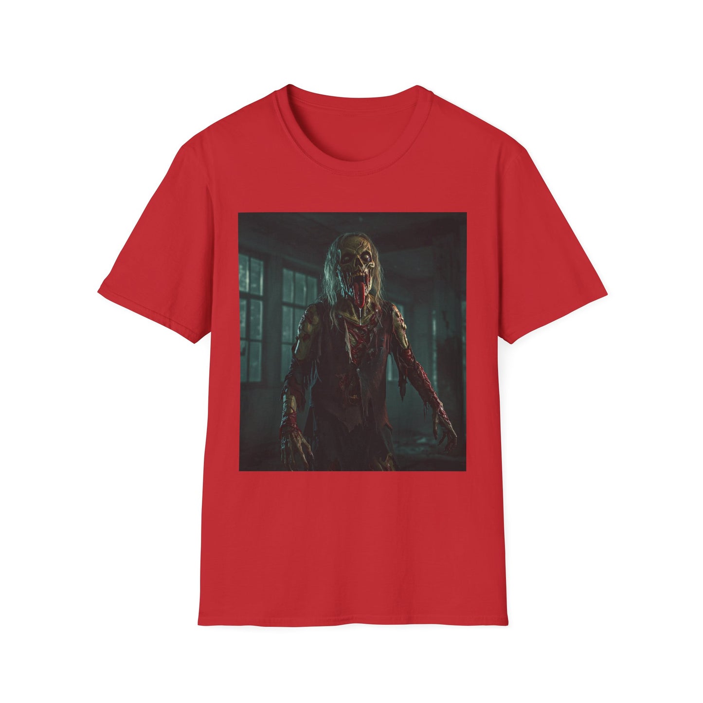 Apocalyptic Portrait Tee, bold, decaying zombie graphic