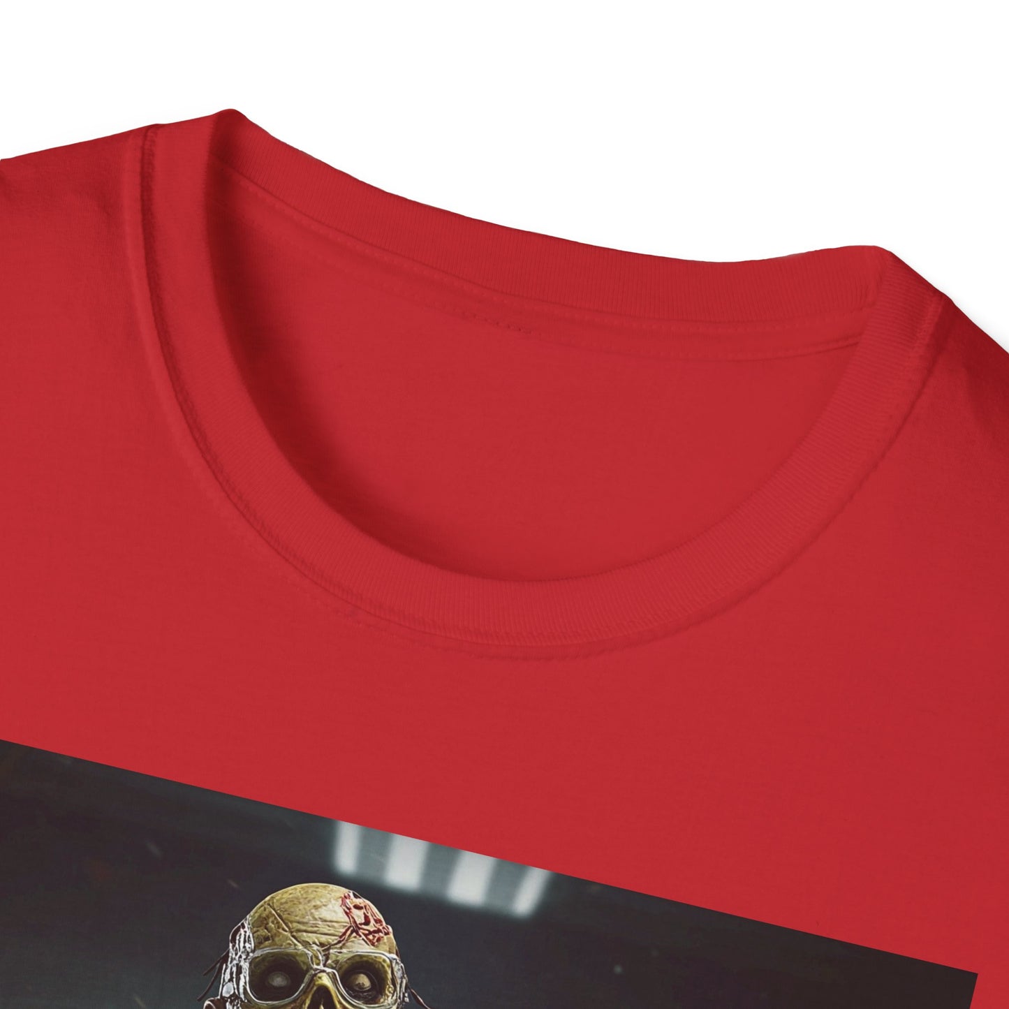 Zombie Scientist Unisex Softstyle T-Shirt - Perfect for Halloween and Horror Fans
