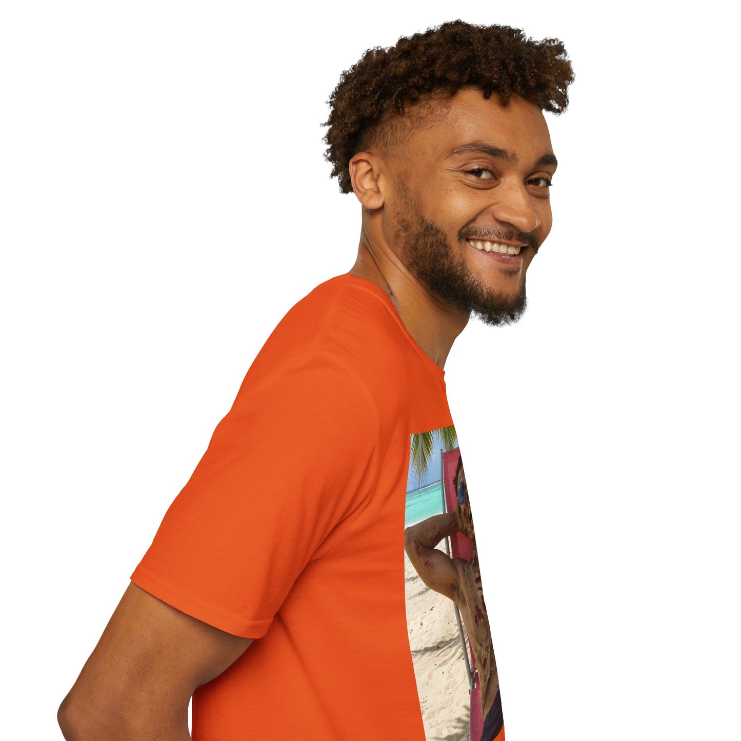 Chill Zombie Unisex Softstyle T-Shirt - Perfect for Beach Days & Halloween