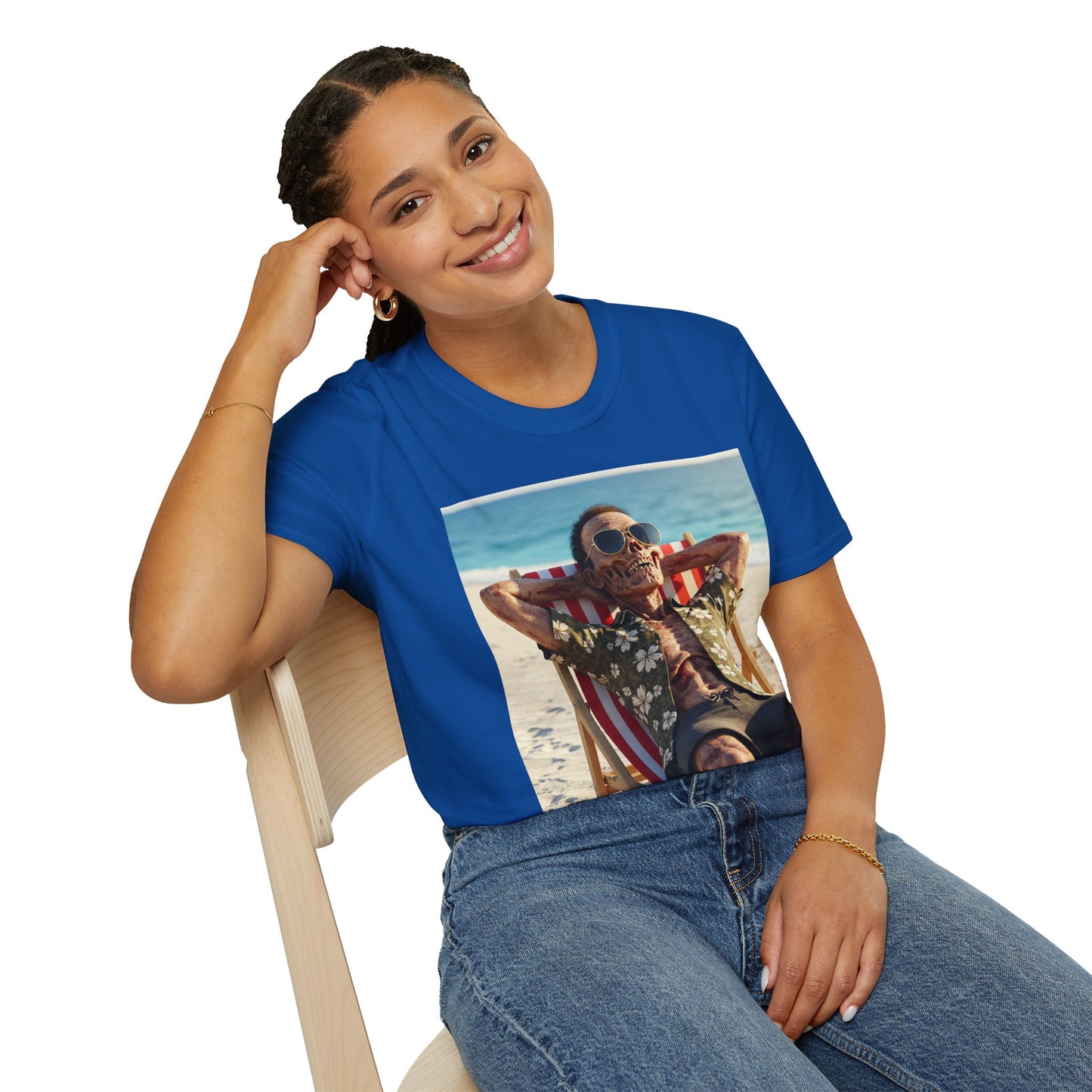 Chill Vibes Unisex Softstyle T-Shirt - Beach Relaxation Design