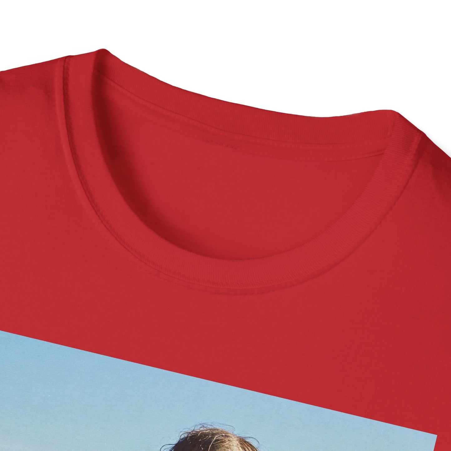 Zombie Sandcastle Unisex Softstyle T-Shirt | Fun Beach Horror Tee