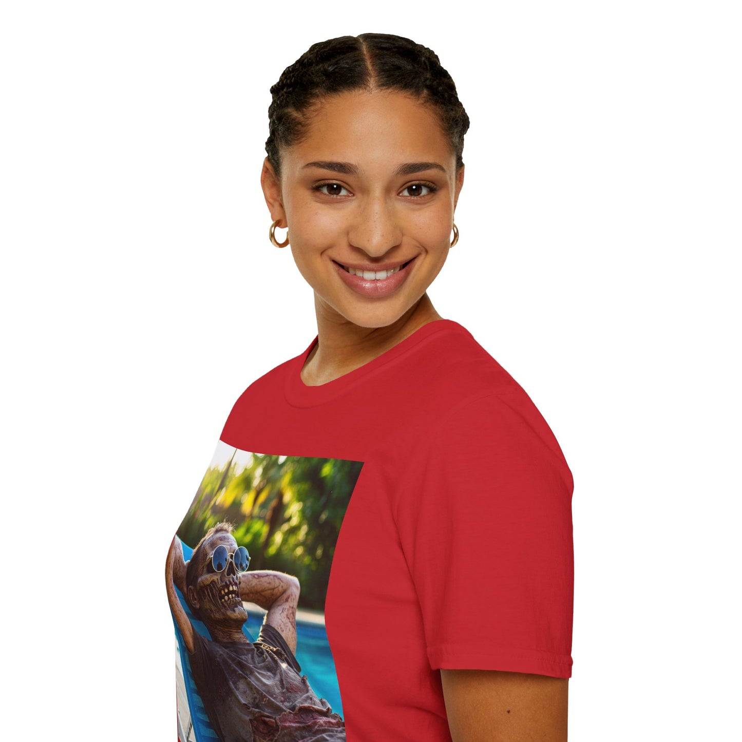Chillin' Zombie Unisex Softstyle T-Shirt | Halloween Apparel