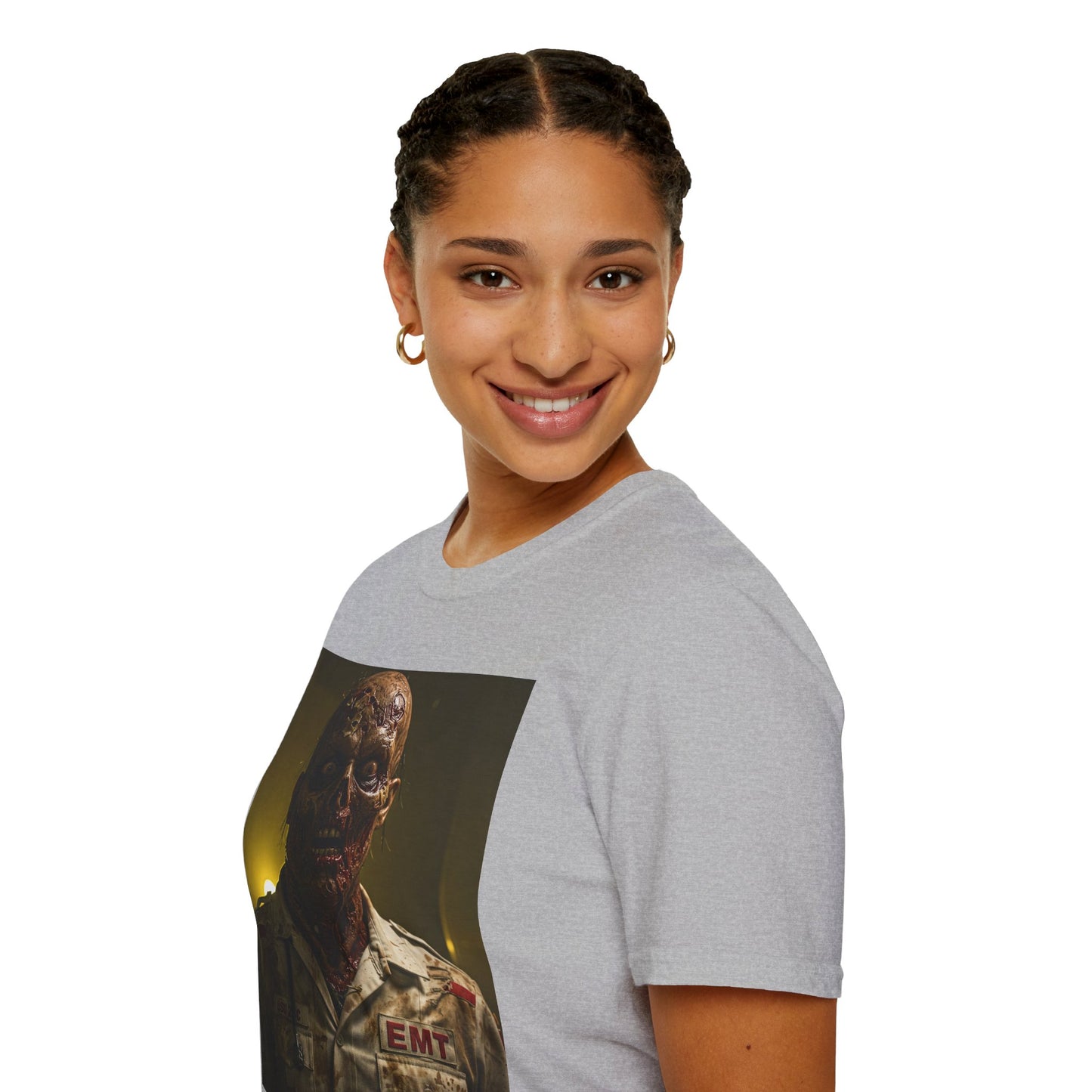 Zombie EMT Unisex Softstyle T-Shirt - Horror Apparel for Halloween