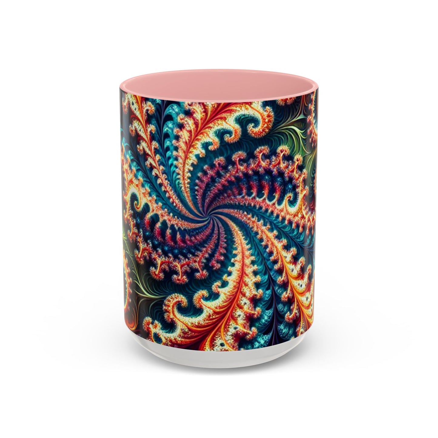 Vibrant Swirl Accent Coffee Mug - 11oz & 15oz