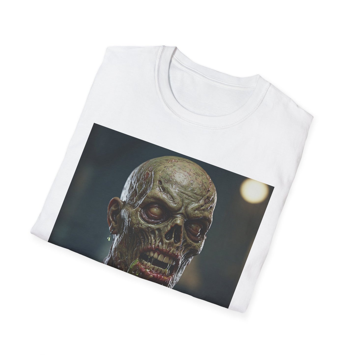 Unisex Softstyle Zombie Graphic Tee - Perfect for Halloween and Horror Fans