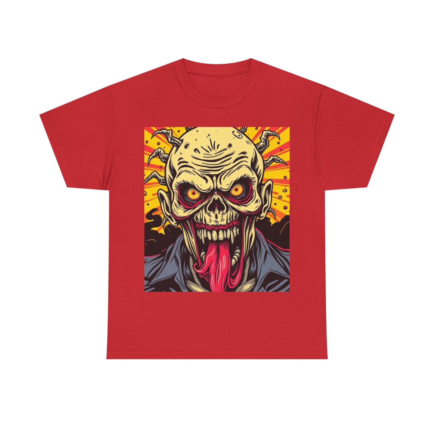 UK - Zombie Graphic Unisex Heavy Cotton Tee - Horror Fan Apparel