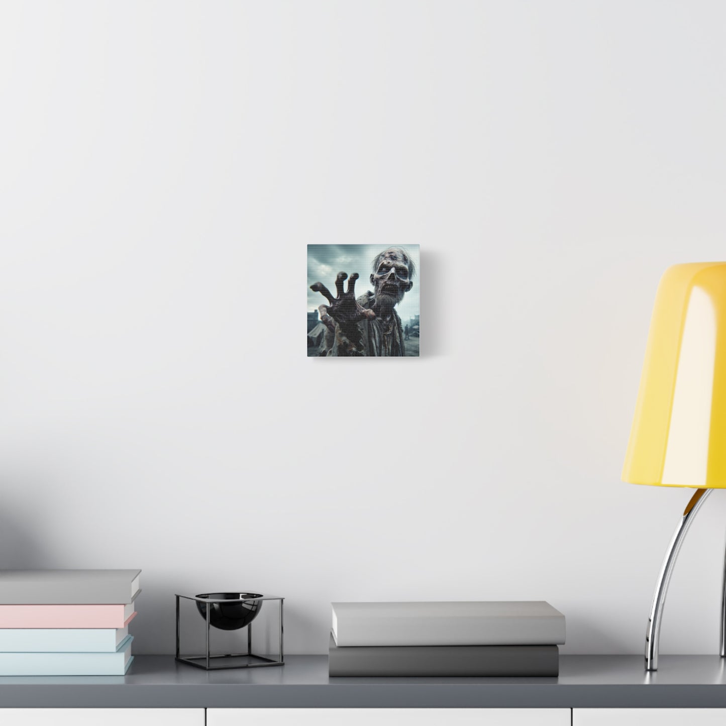 Zombie Hand Wall Art - Matte Stretched Canvas for Halloween Decor