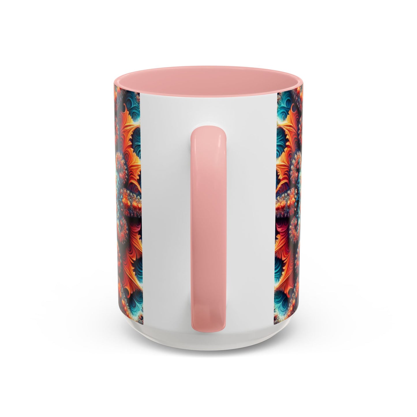 Vibrant Kaleidoscope Accent Coffee Mug - 11oz & 15oz