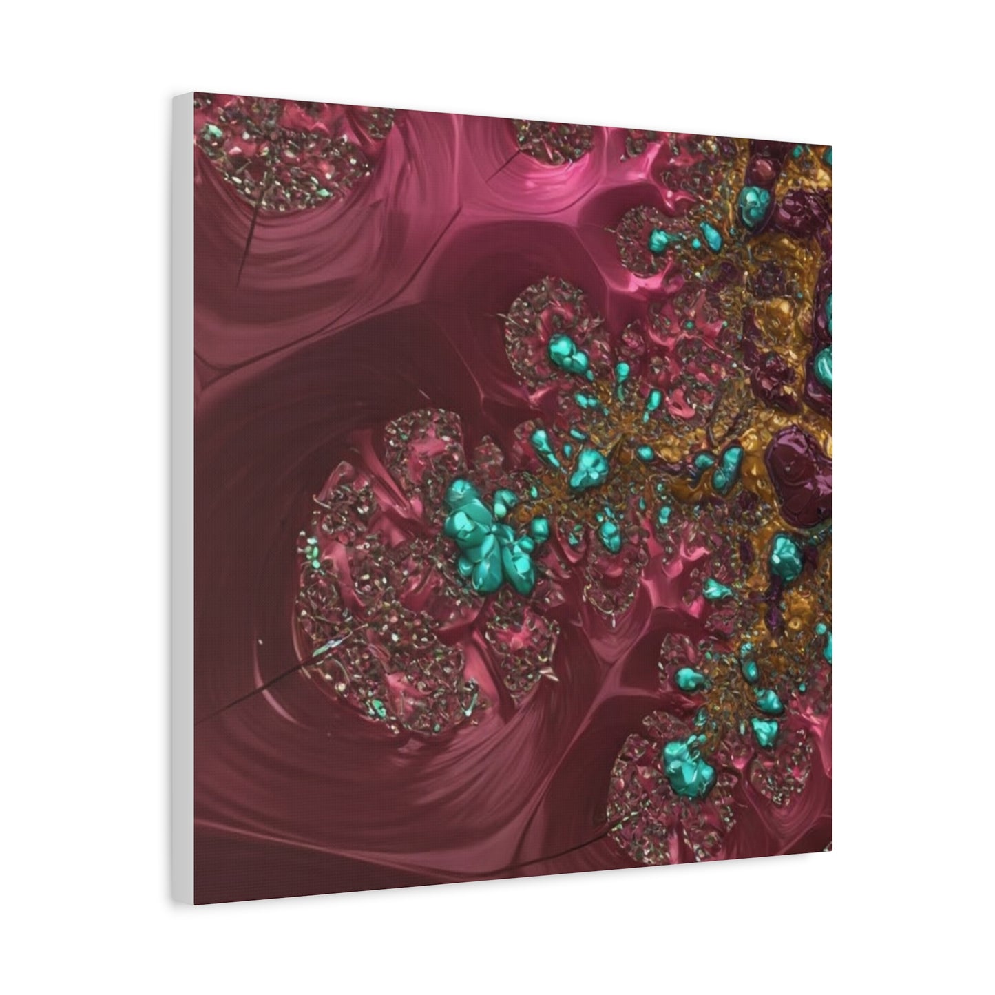 Abstract Art Canvas Print - Vibrant Fractal Design for Home Decor