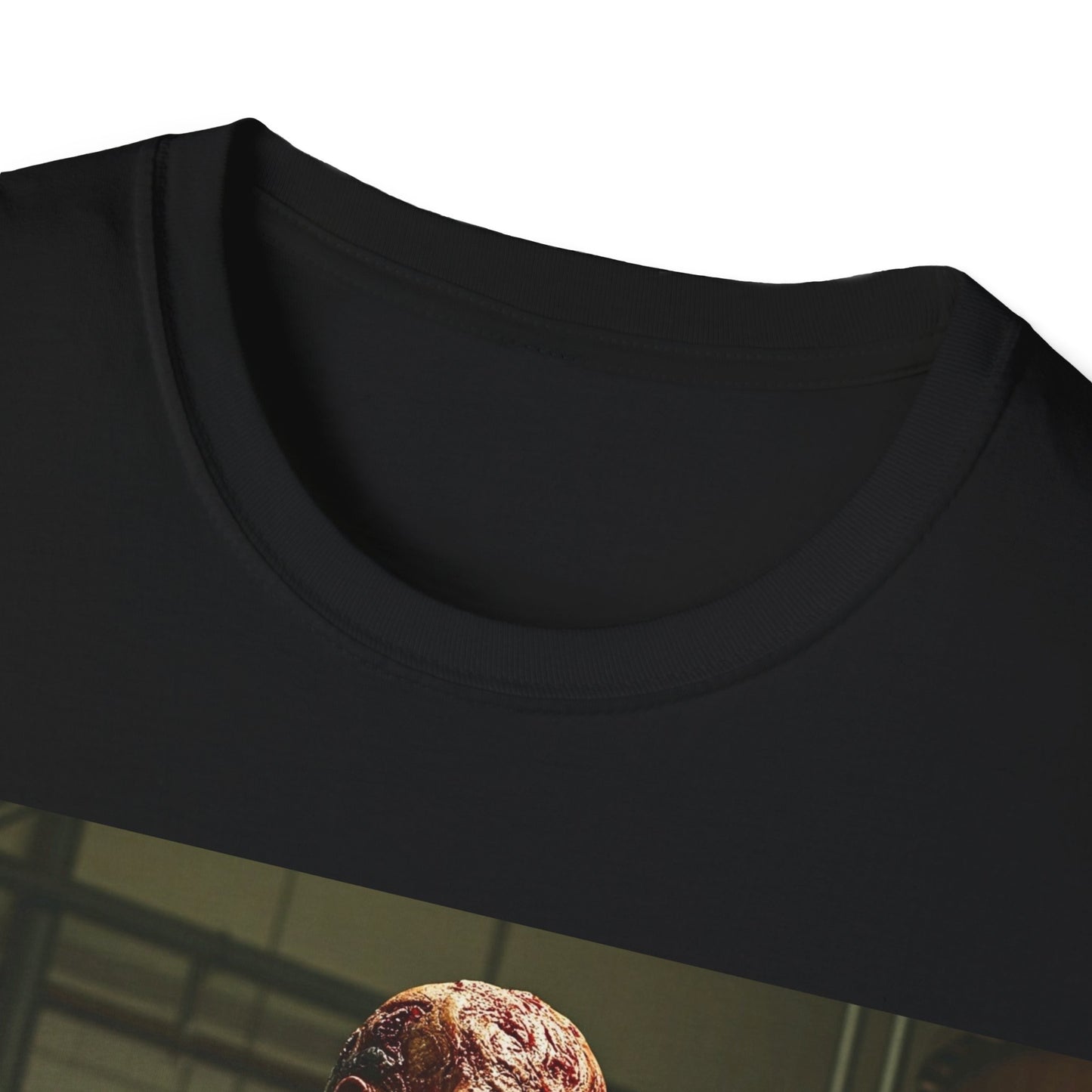 UK - Horror-Themed Unisex Softstyle T-Shirt with Monster Graphic
