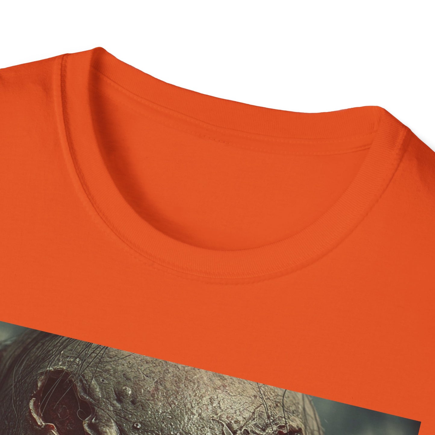 Apocalyptic Portrait Tee, bold, decaying zombie graphic