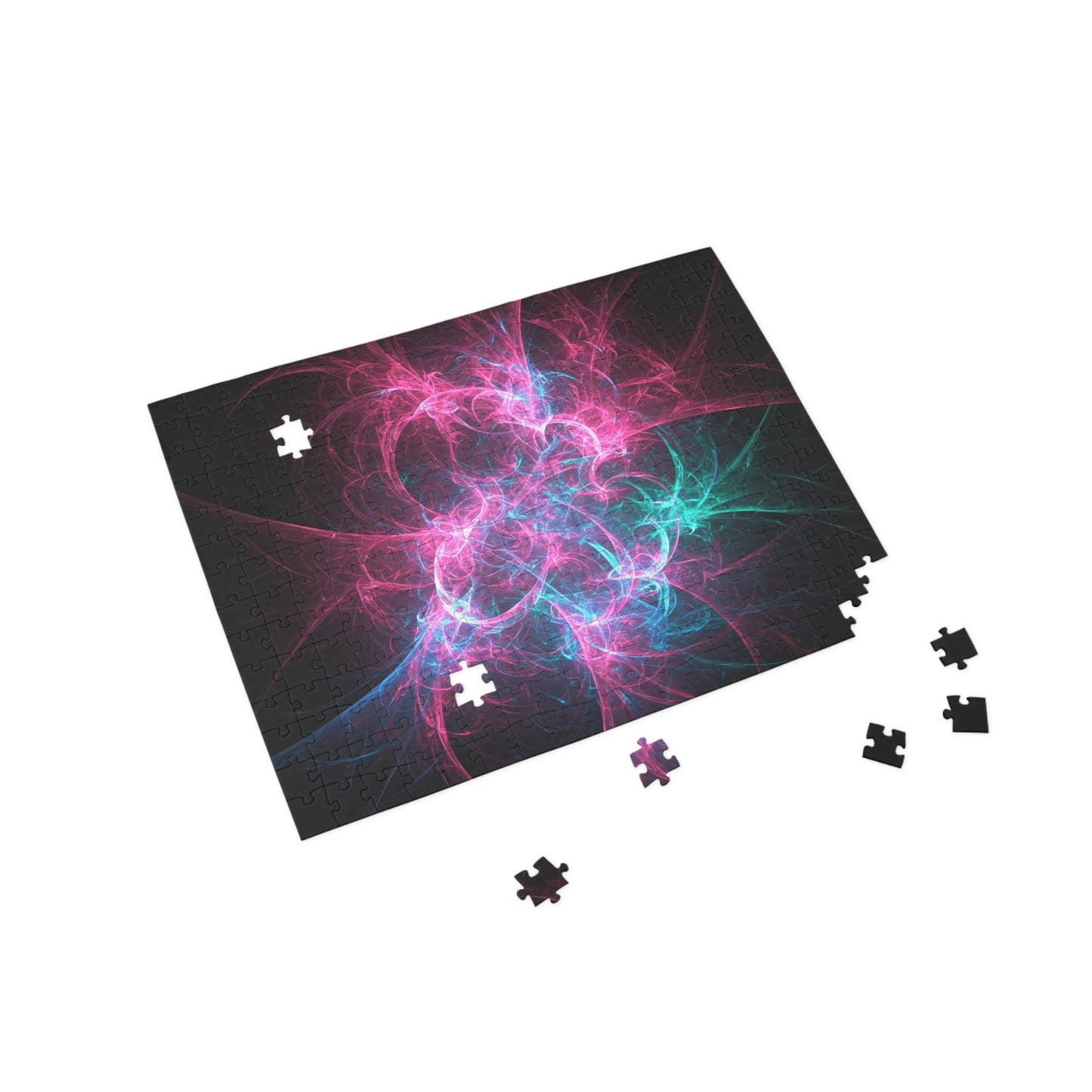Colorful Abstract Fractal Puzzle (500-Piece) - Relaxing Brain Teaser for All Ages
